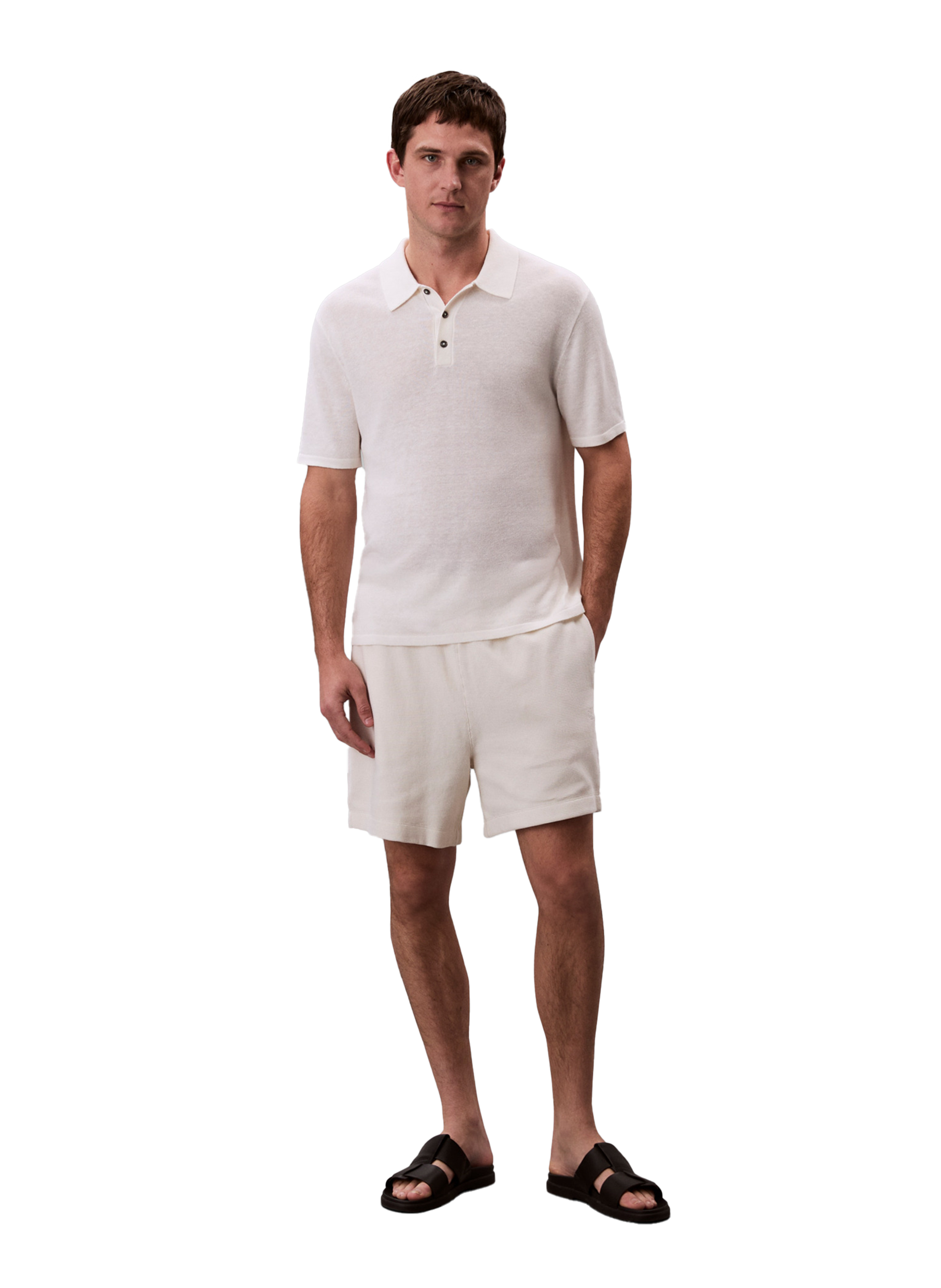 Short à taille élastique CALVIN KLEIN Beige