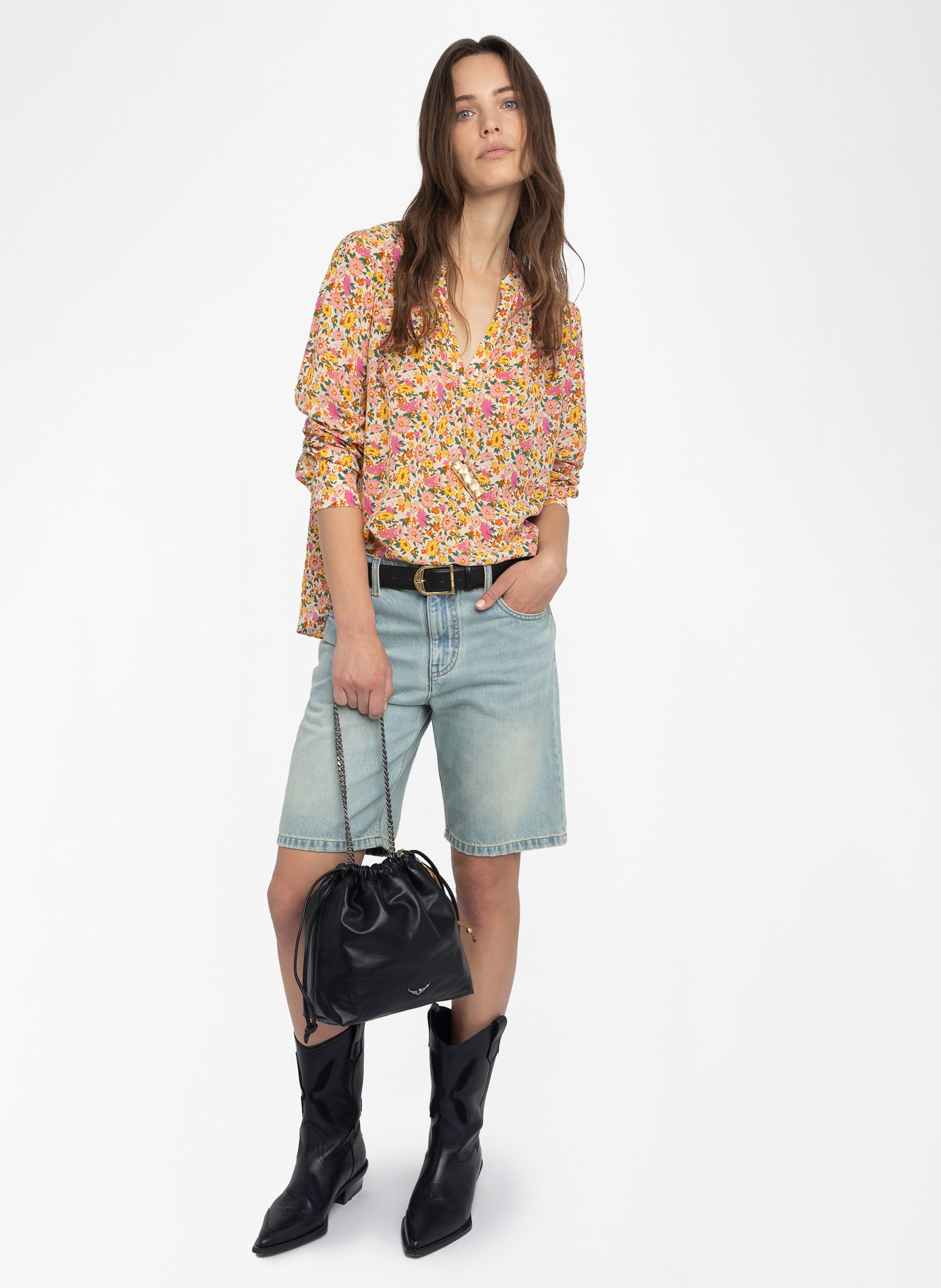 Chemise droite imprimée tink ZADIG&VOLTAIRE Blanc