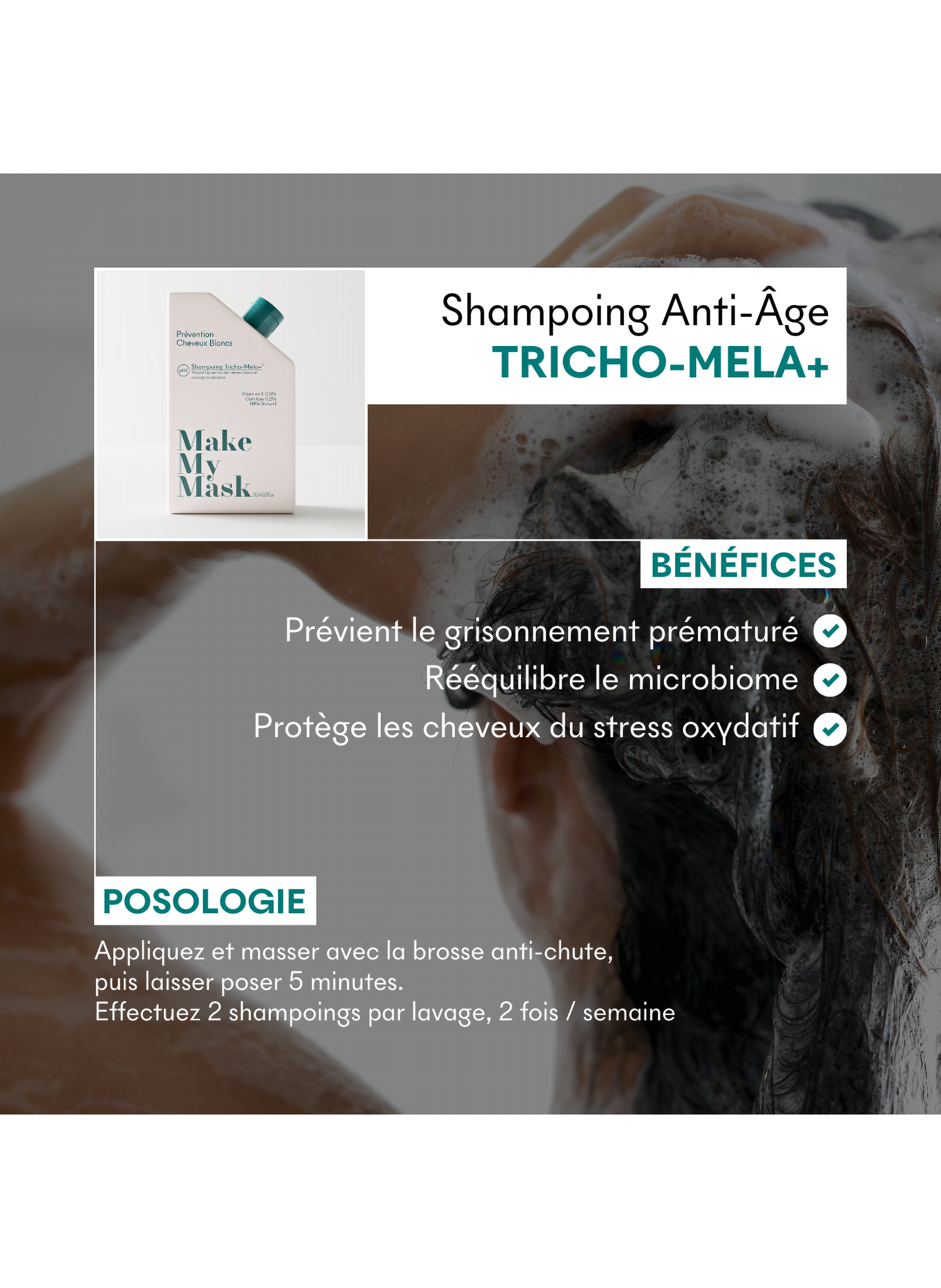 Shampoing Tricho-Mela+ MAKE MY MASK No color
