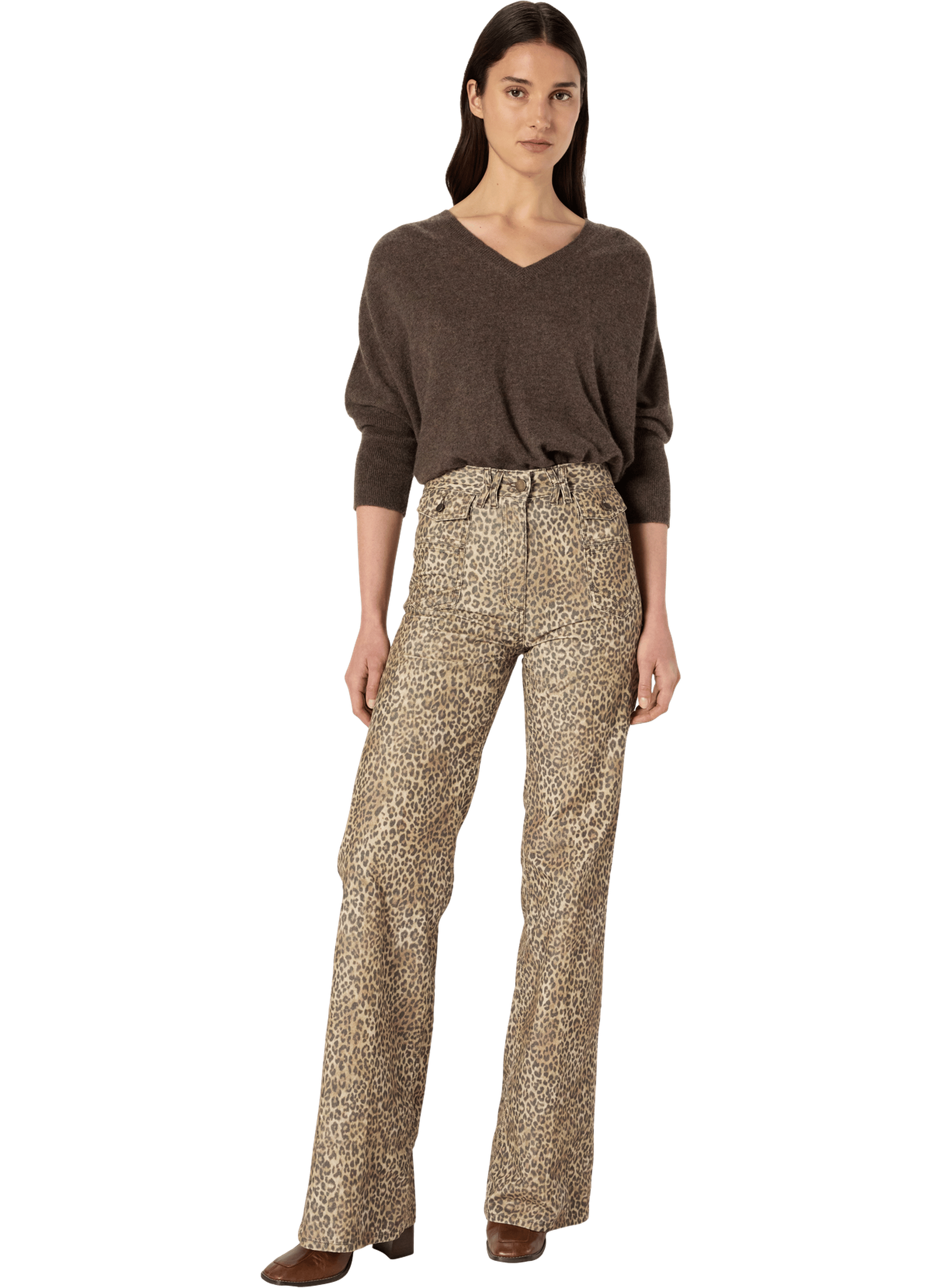 Pull v oversize en cachemire - esmee GERARD DAREL Marron