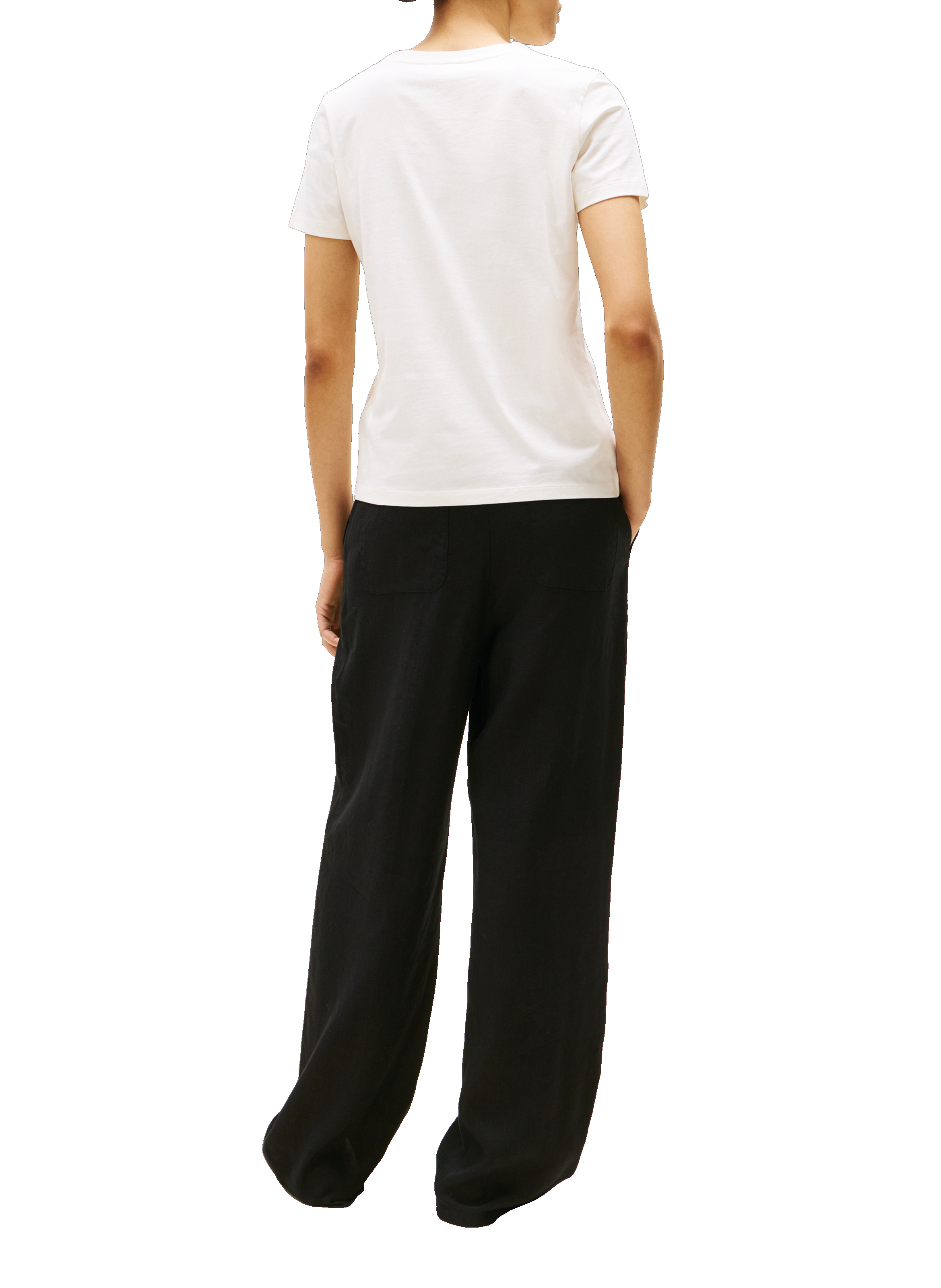 T-shirt with crew neck and embroidered logo TOMMY HILFIGER White