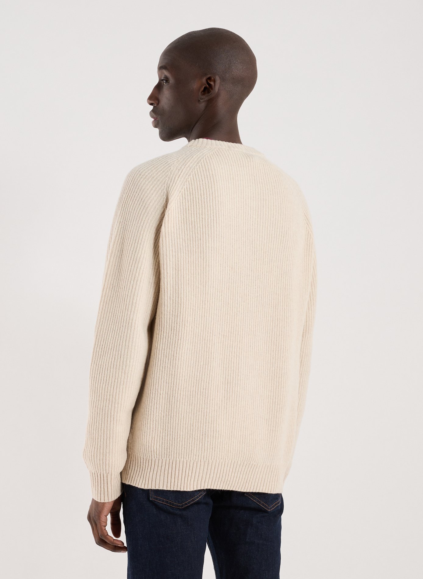 Mixed wool cardigan TIMBERLAND Beige