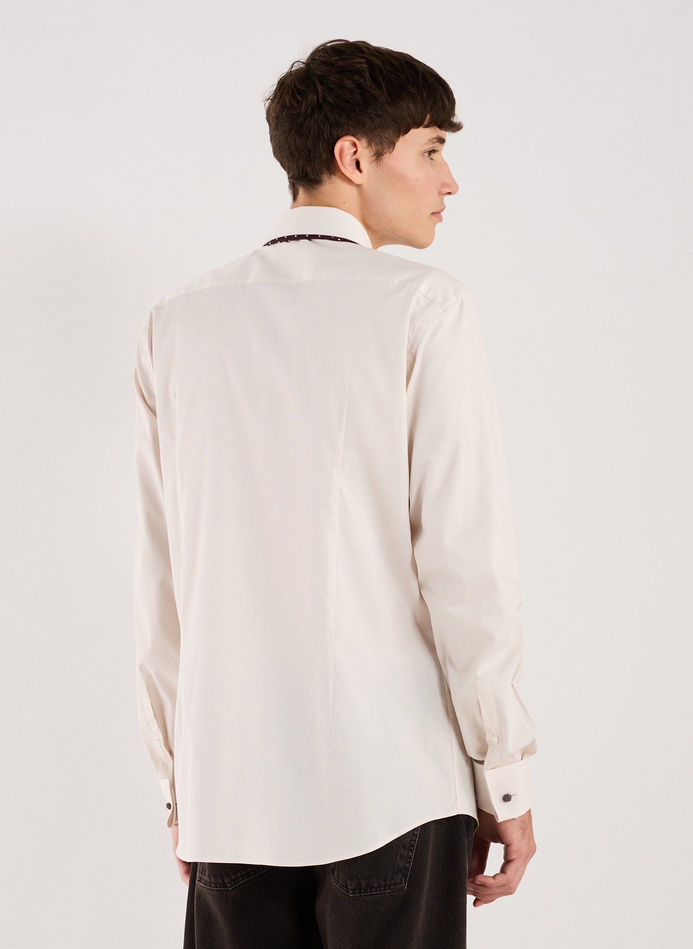 Chemise slim en coton mélangé  BOSS Beige