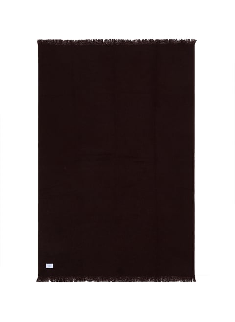 Plaid effet mohair MarronAU PRINTEMPS PARIS Plaid effet mohair MarronAU PRINTEMPS PARIS