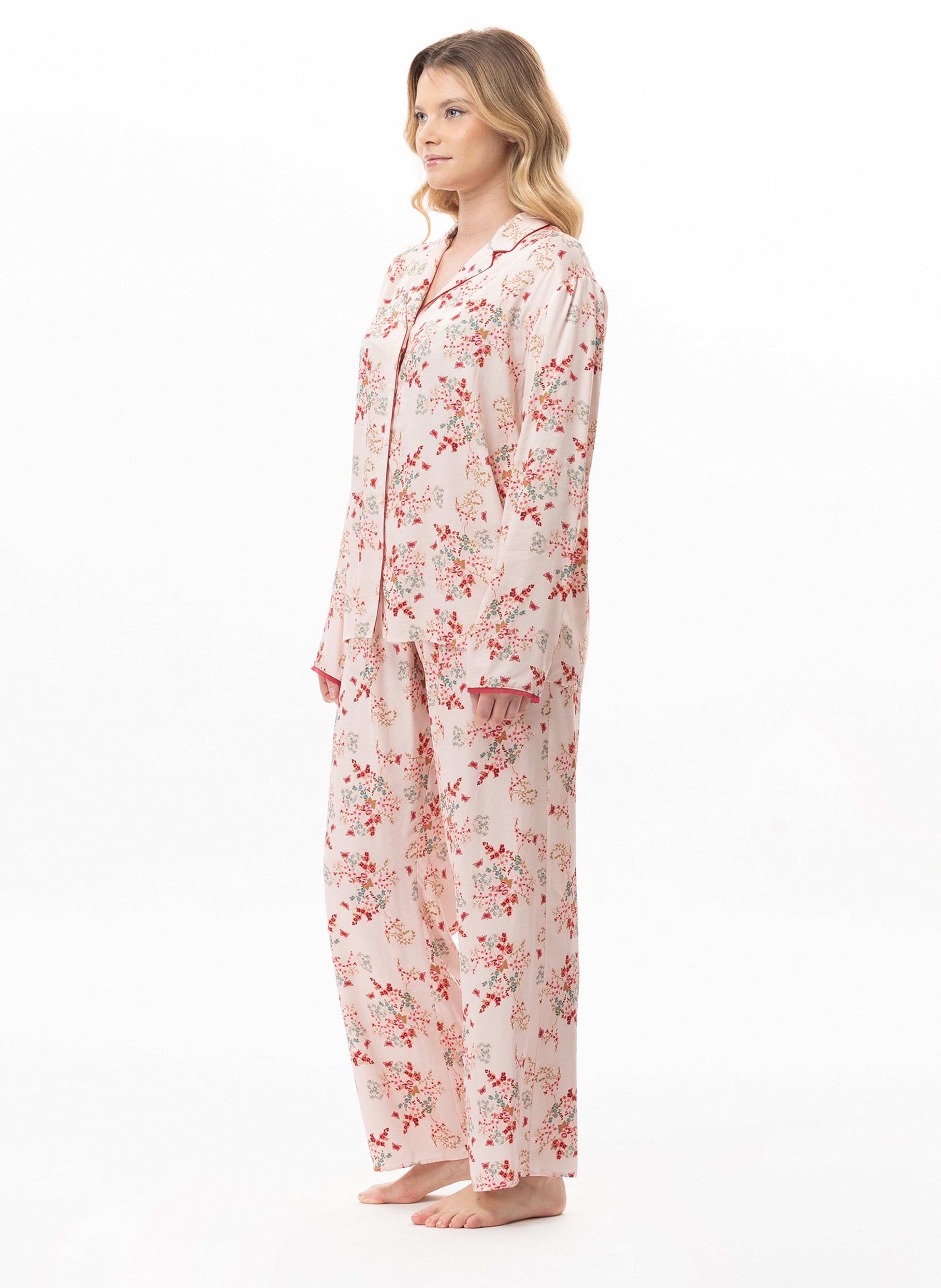 Pyjama boutonné en viscose georgia 106 LE CHAT Multicolore