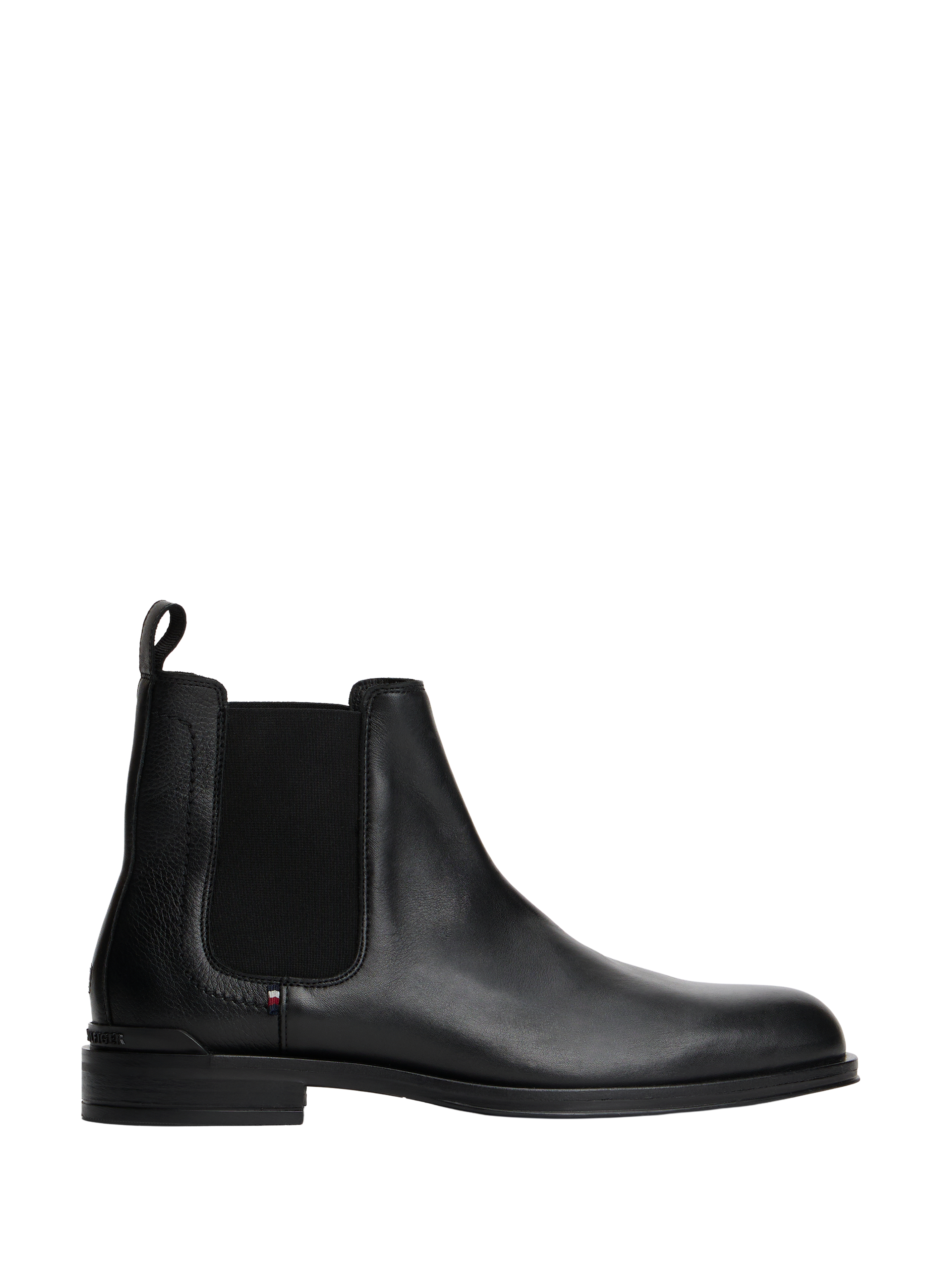 TOMMY HILFIGER Bottines Chelsea en cuir Noir