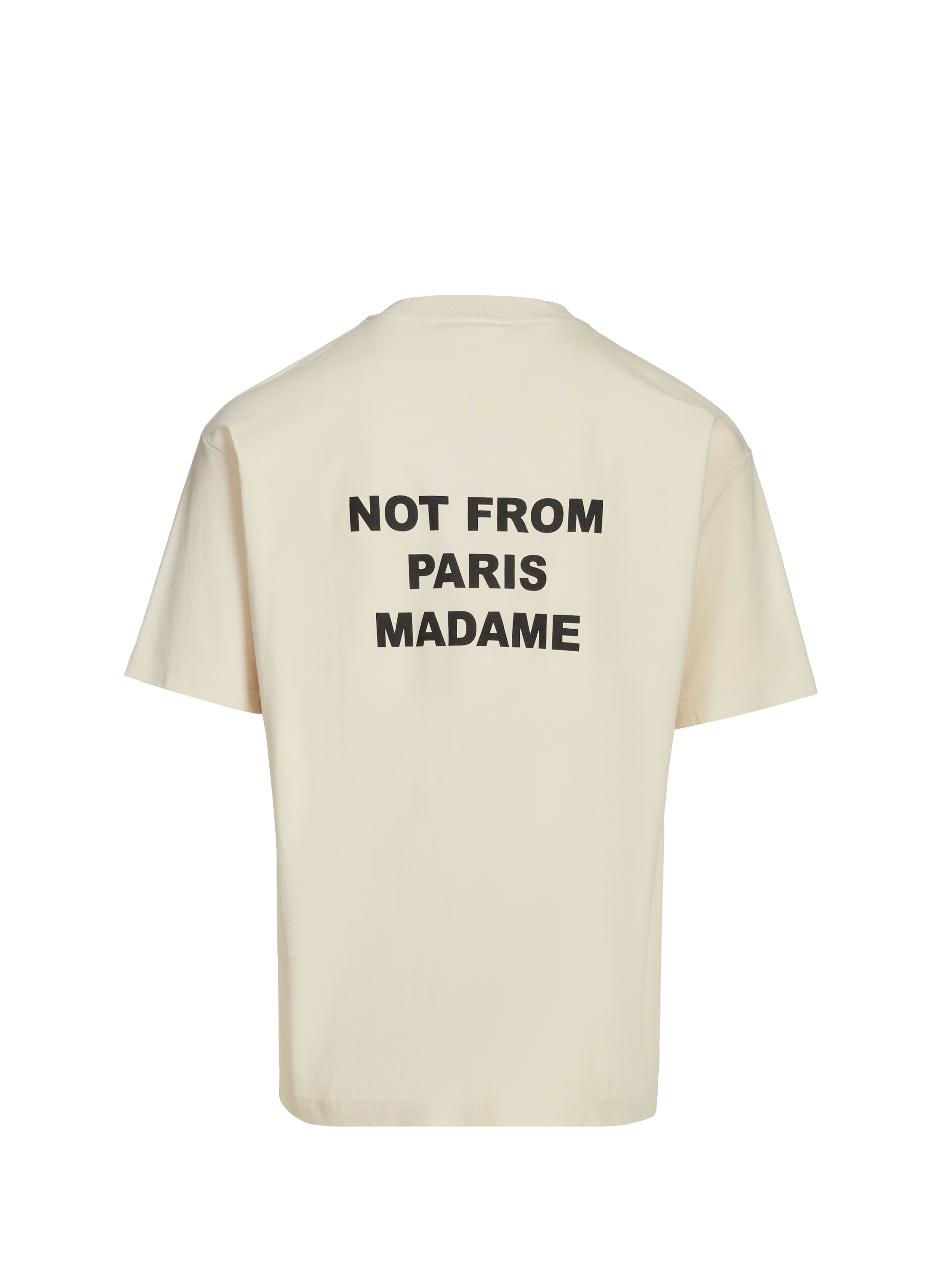 T-Shirt ample sérigraphié en coton DROLE DE MONSIEUR Beige