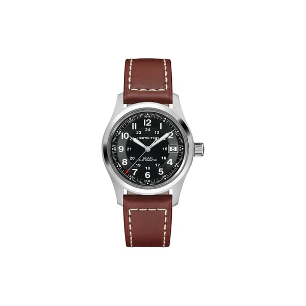 Montre automatique en cuir et acier inoxydable Montre automatique en cuir et acier inoxydable