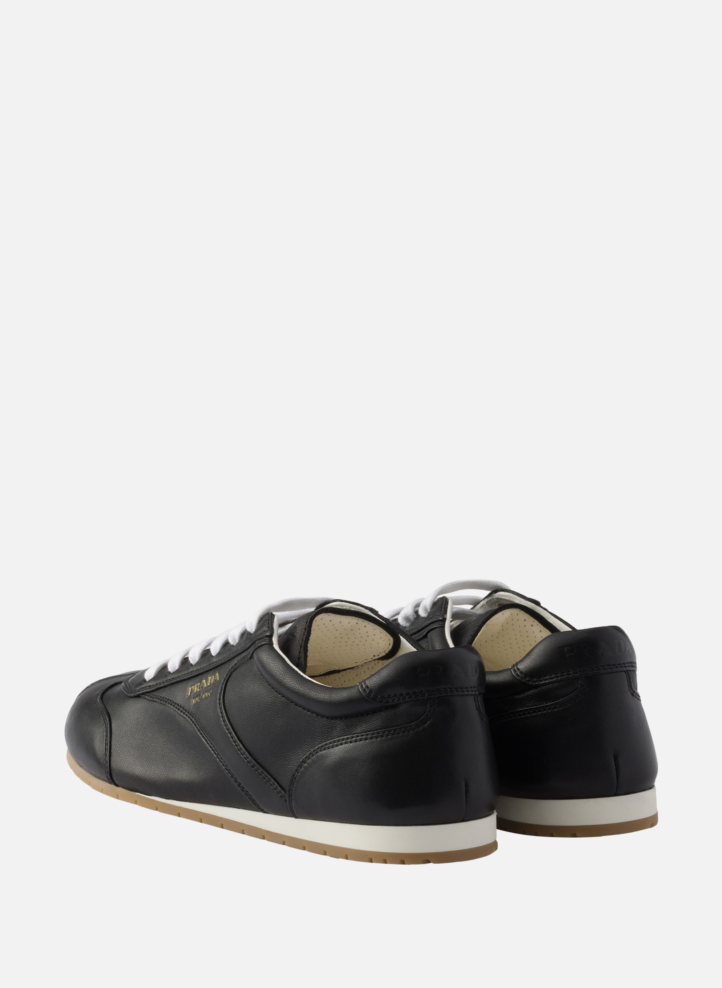 Sneakers en cuir nappa PRADA Noir
