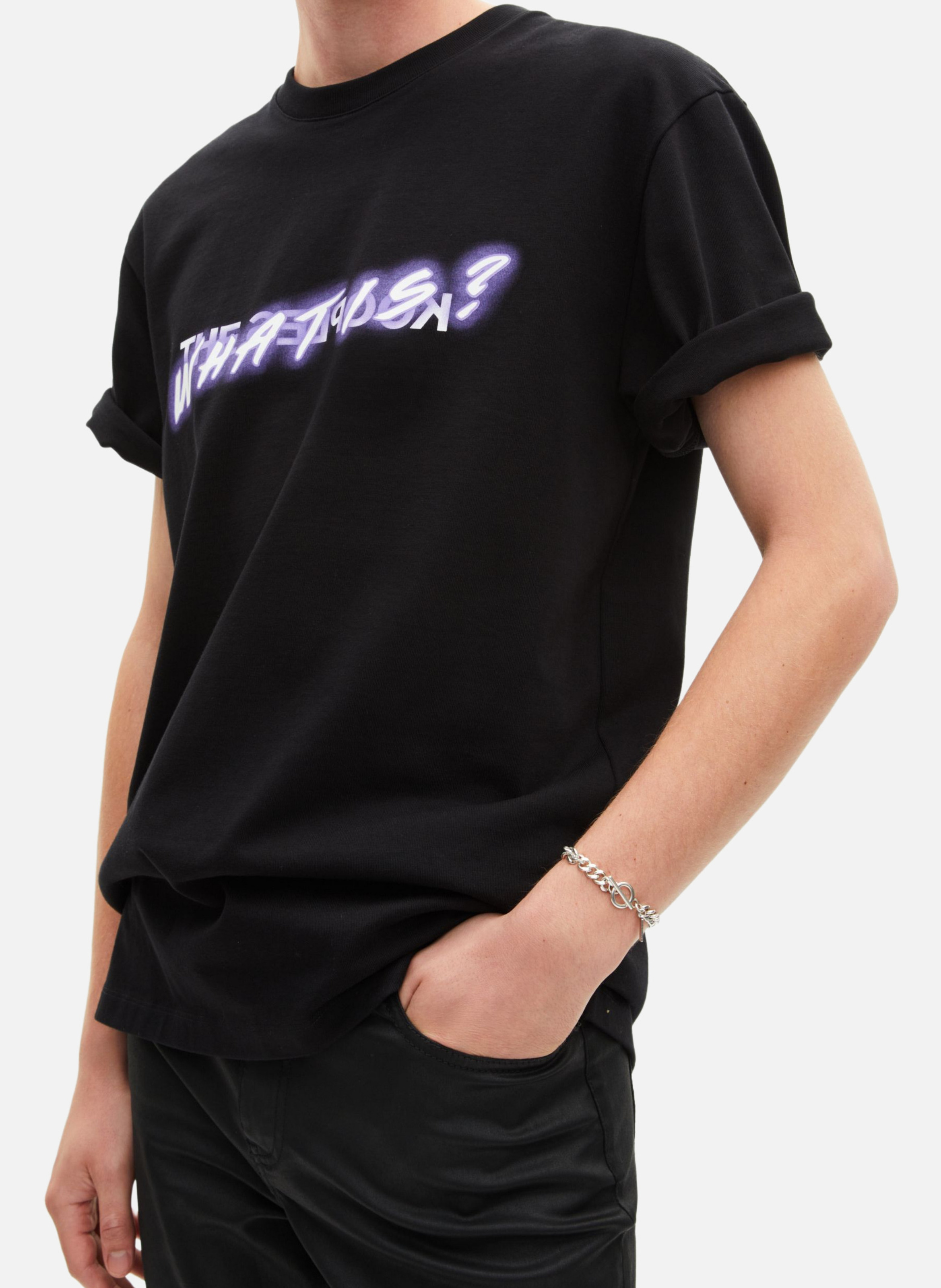 Bracelet large chaîne THE KOOPLES Gris