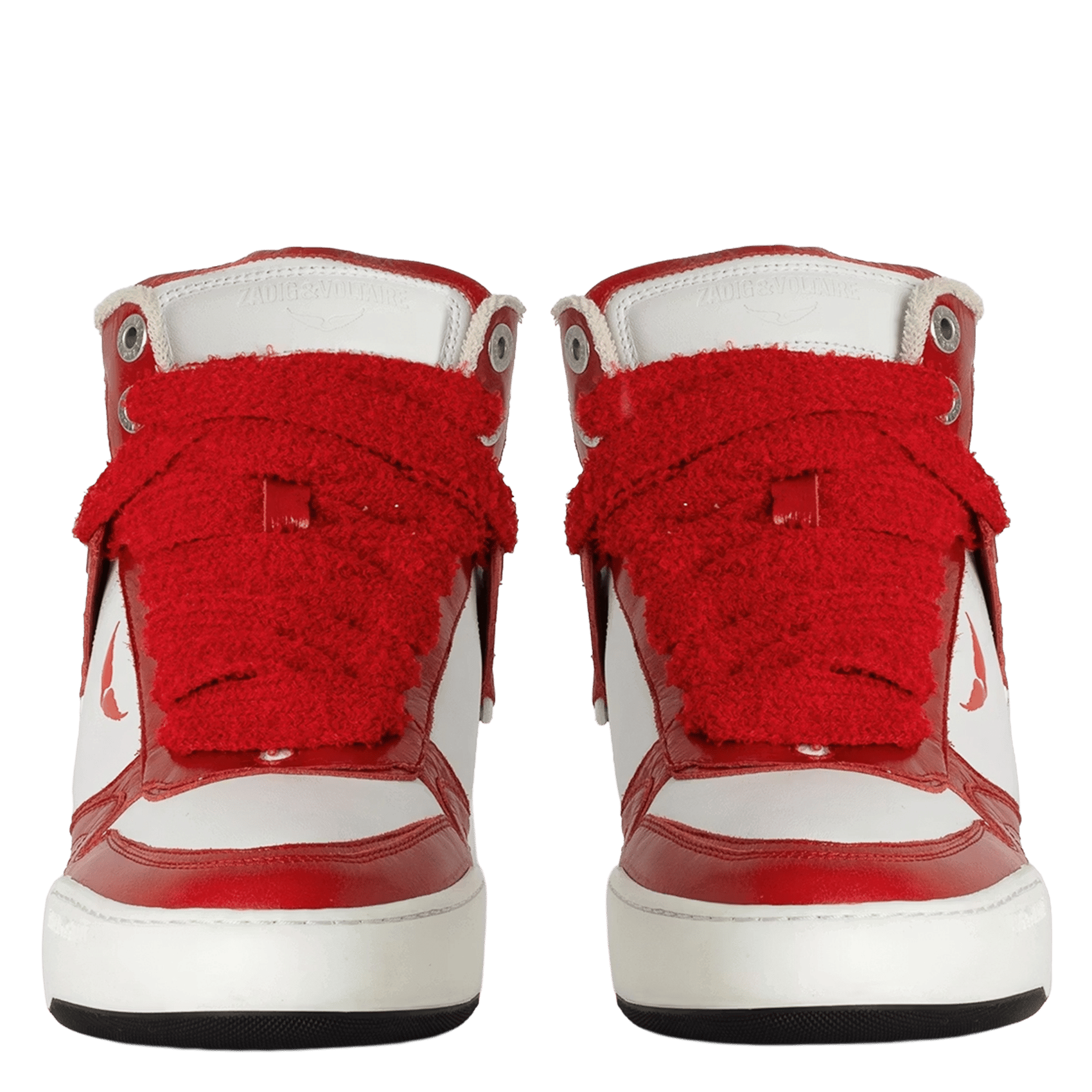 Baskets montantes en cuir high wings ZADIG&VOLTAIRE Rouge