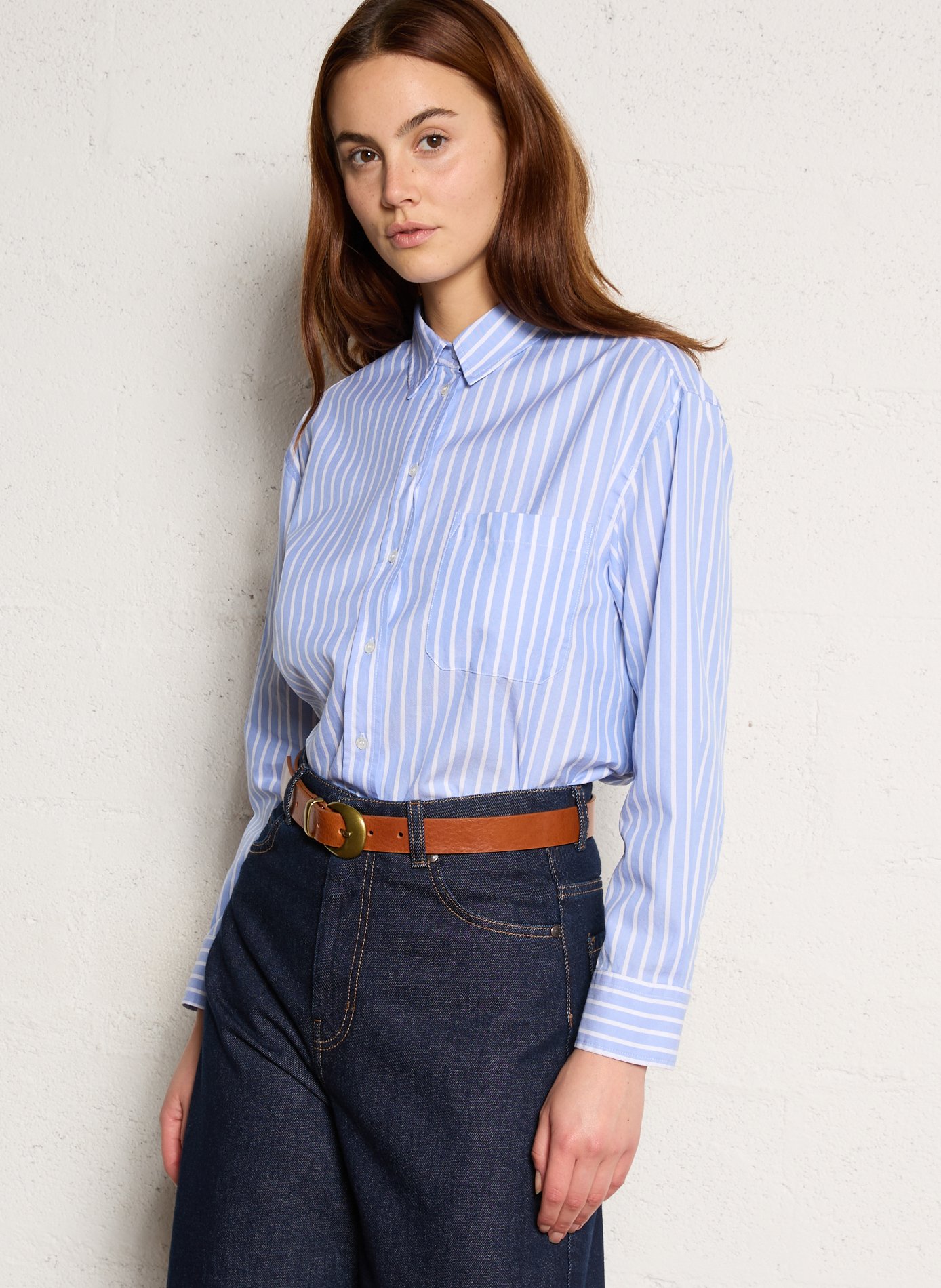 Ceinture en cuir noe MAISON 123 Beige