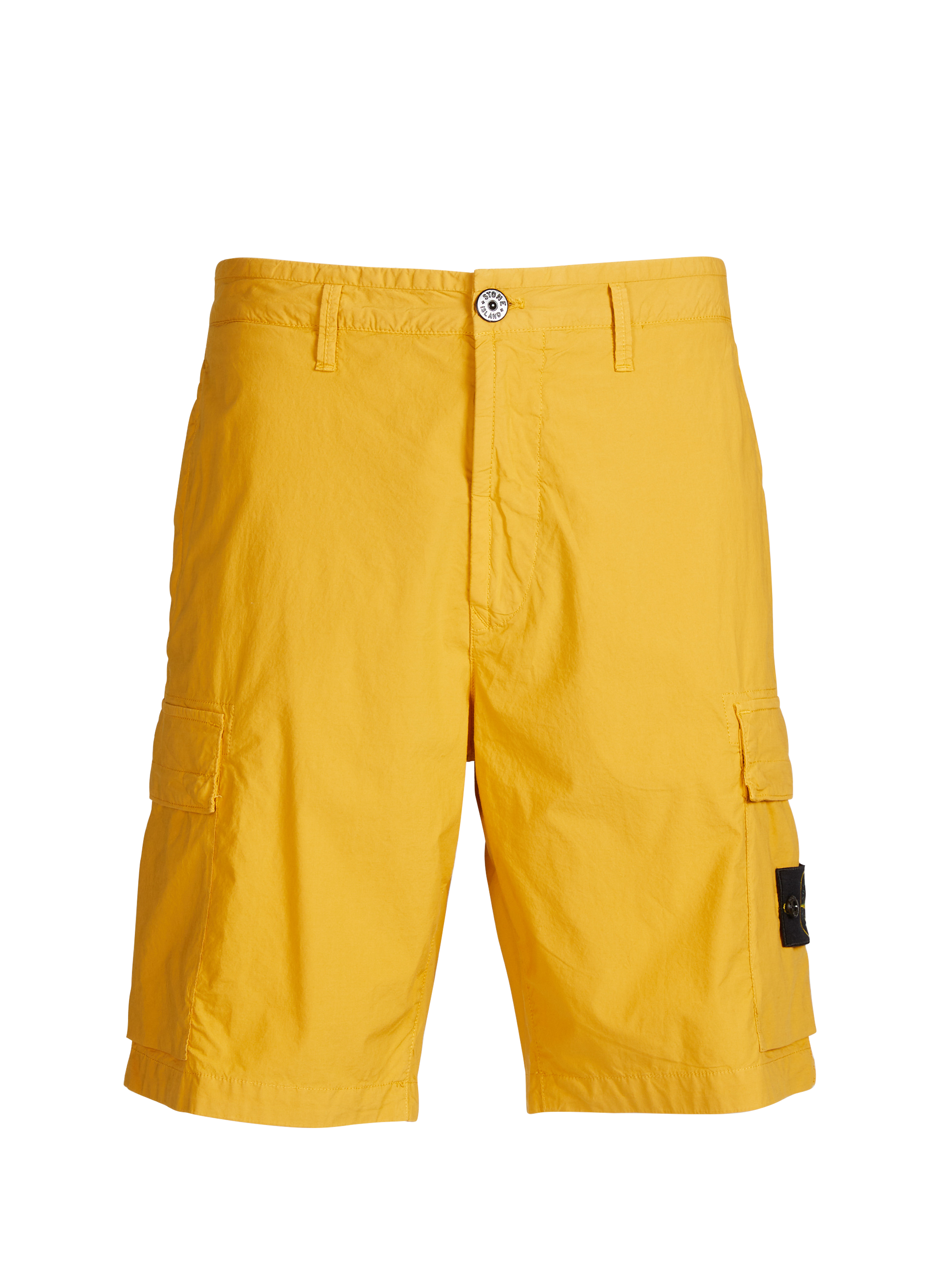 Bermuda en coton mélangé STONE ISLAND Jaune