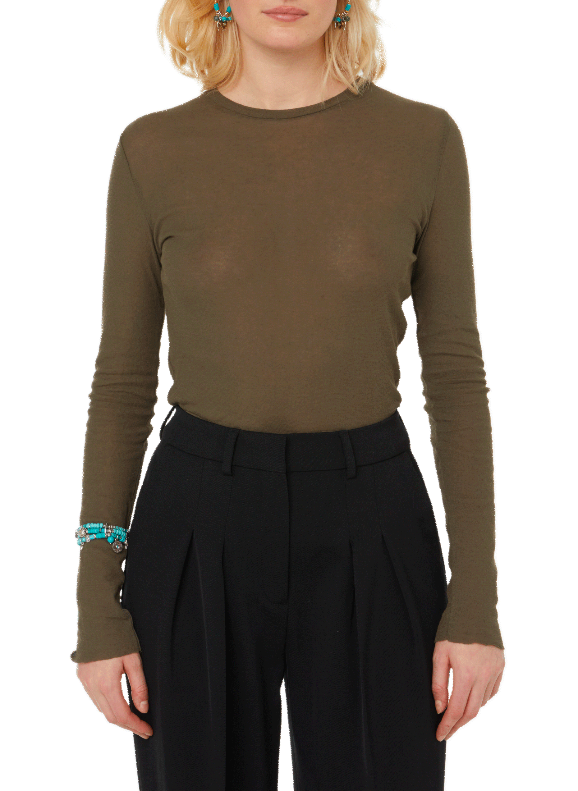 Cotton T-shirt SAISON 1865 Green