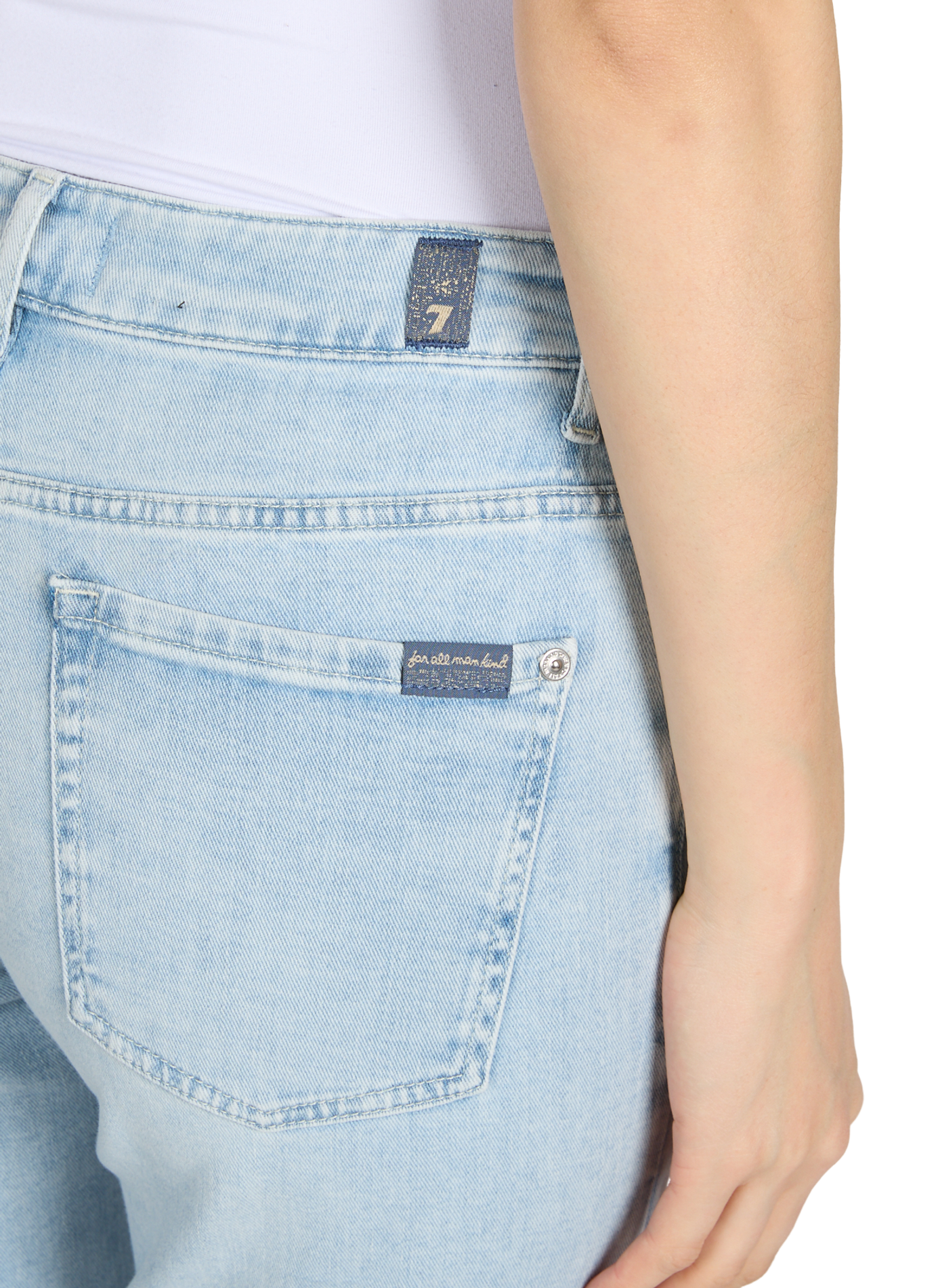 Straight leg Calie jeans in blended cotton 7 FOR ALL MANKIND Blue