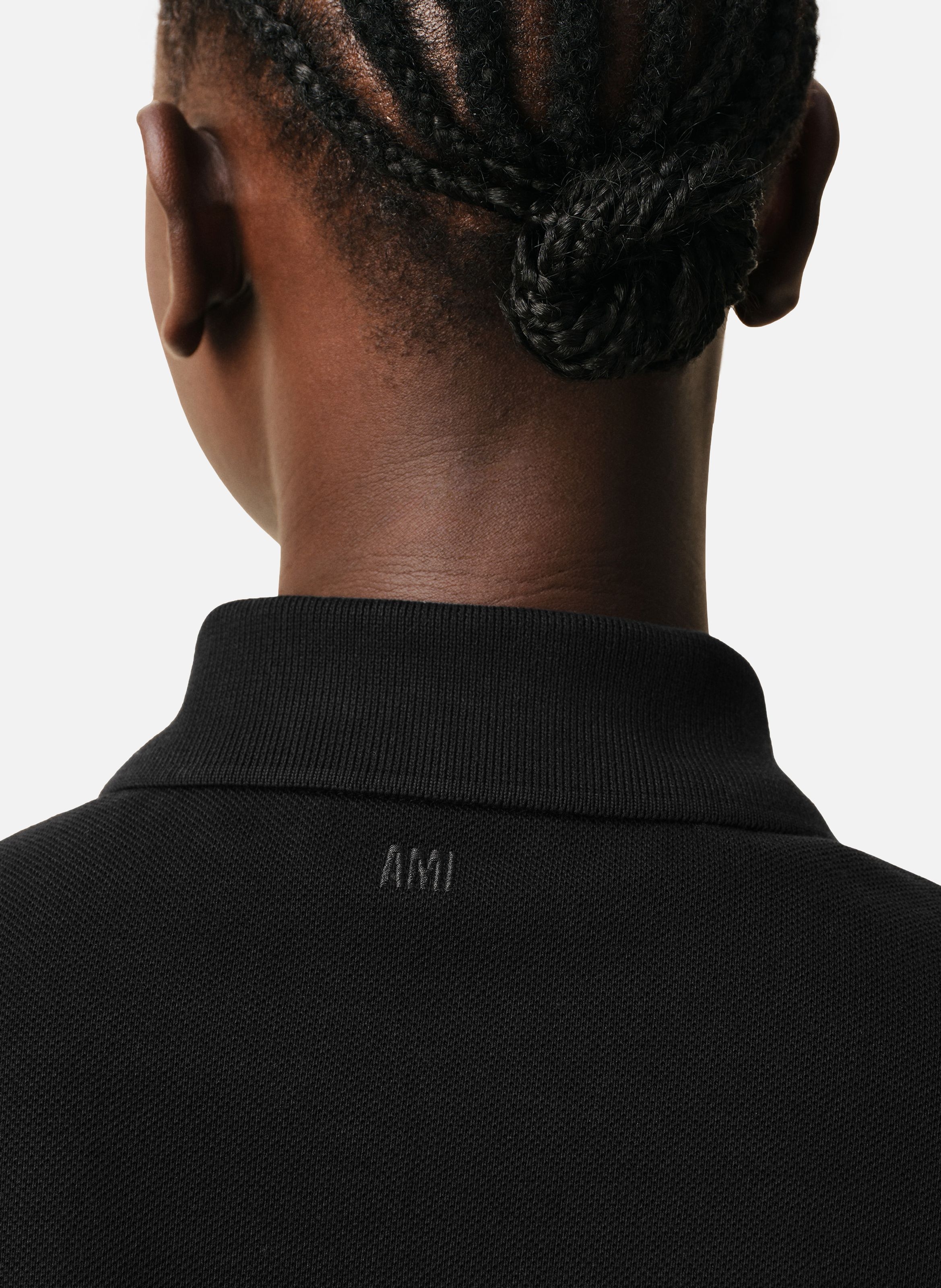 Polo Ami de Coeur unisexe Noir