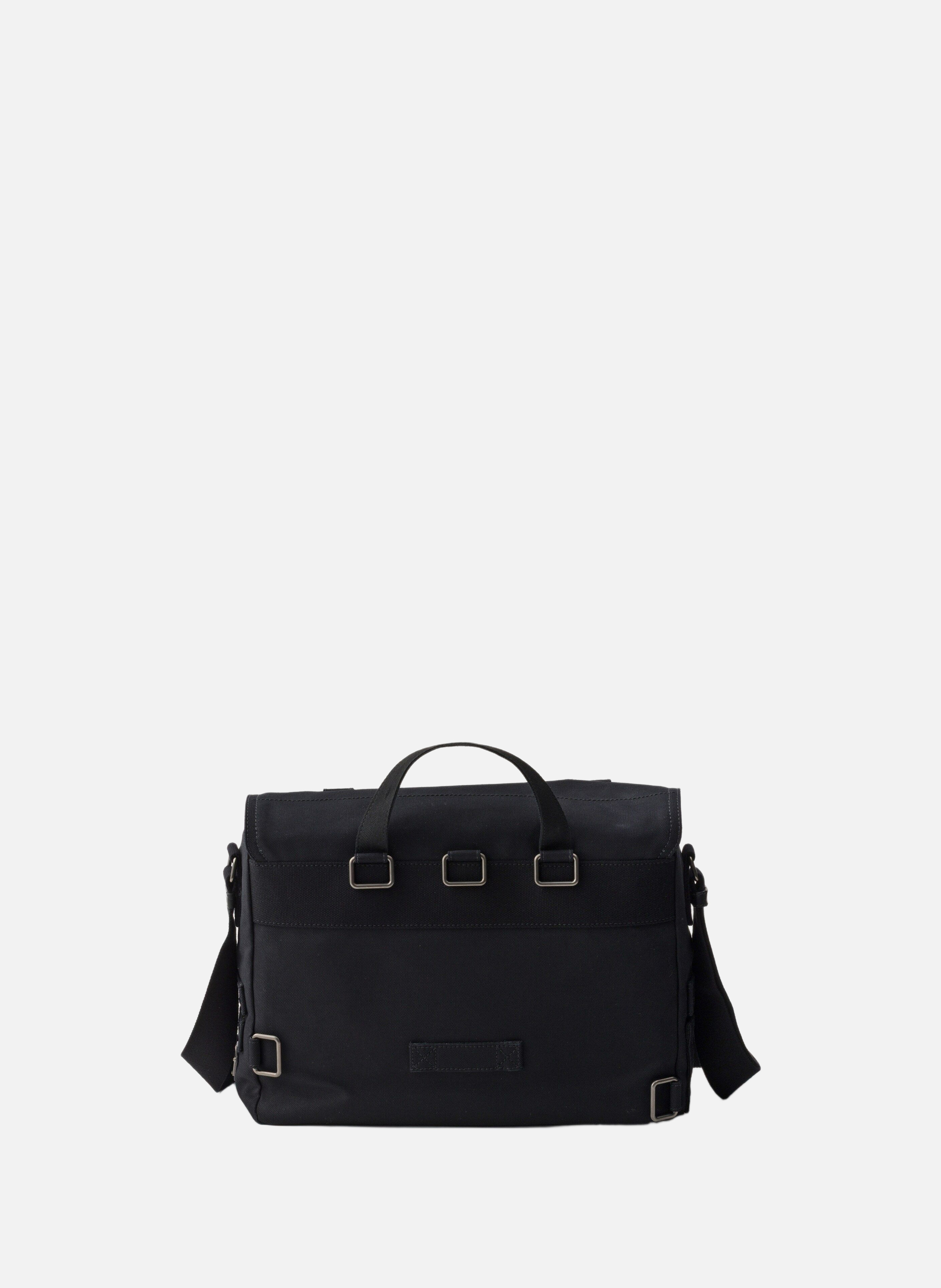 Sac porté épaule en toile PRADA Noir