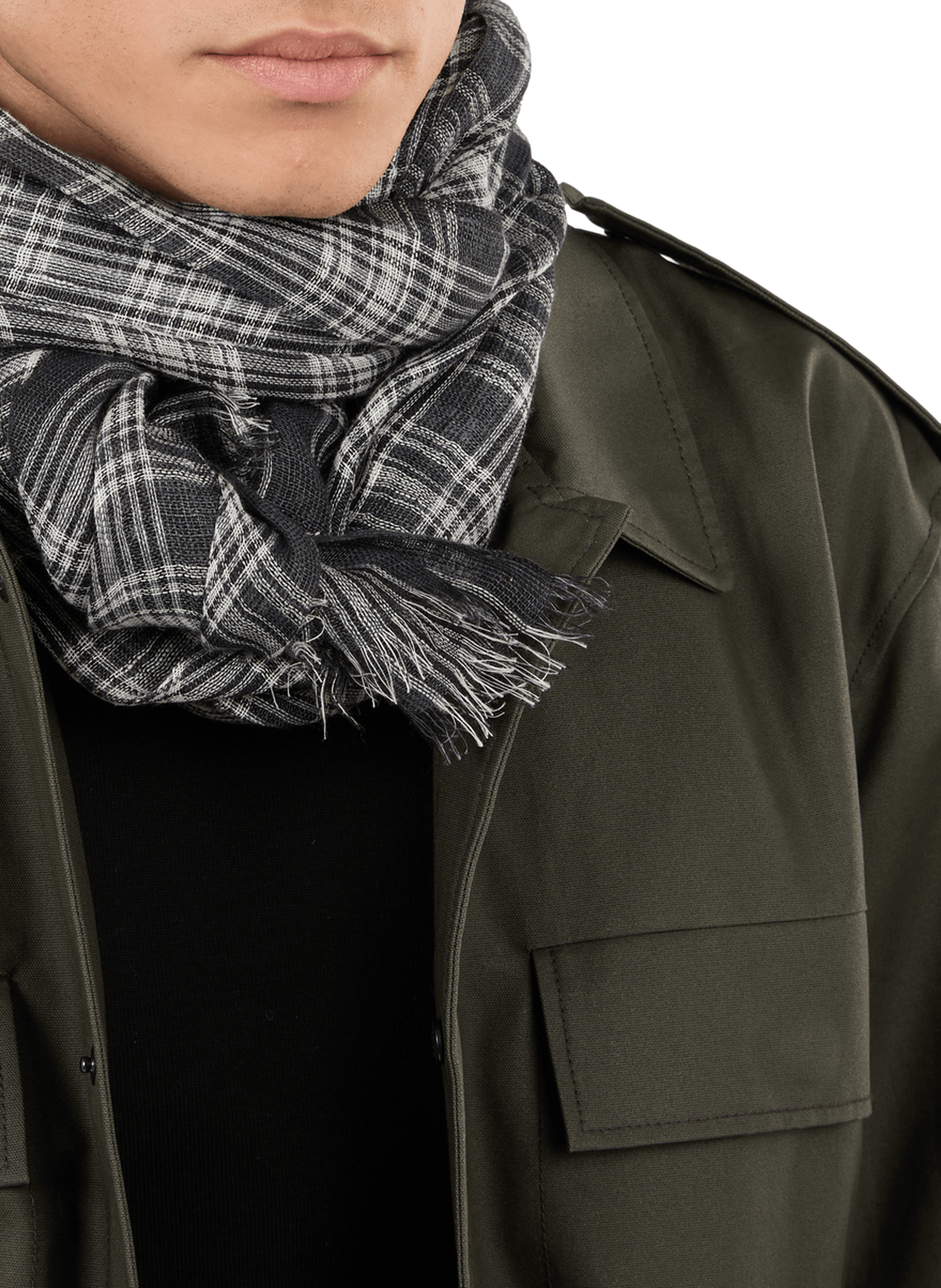 Linen scarf SAISON 1865 Black