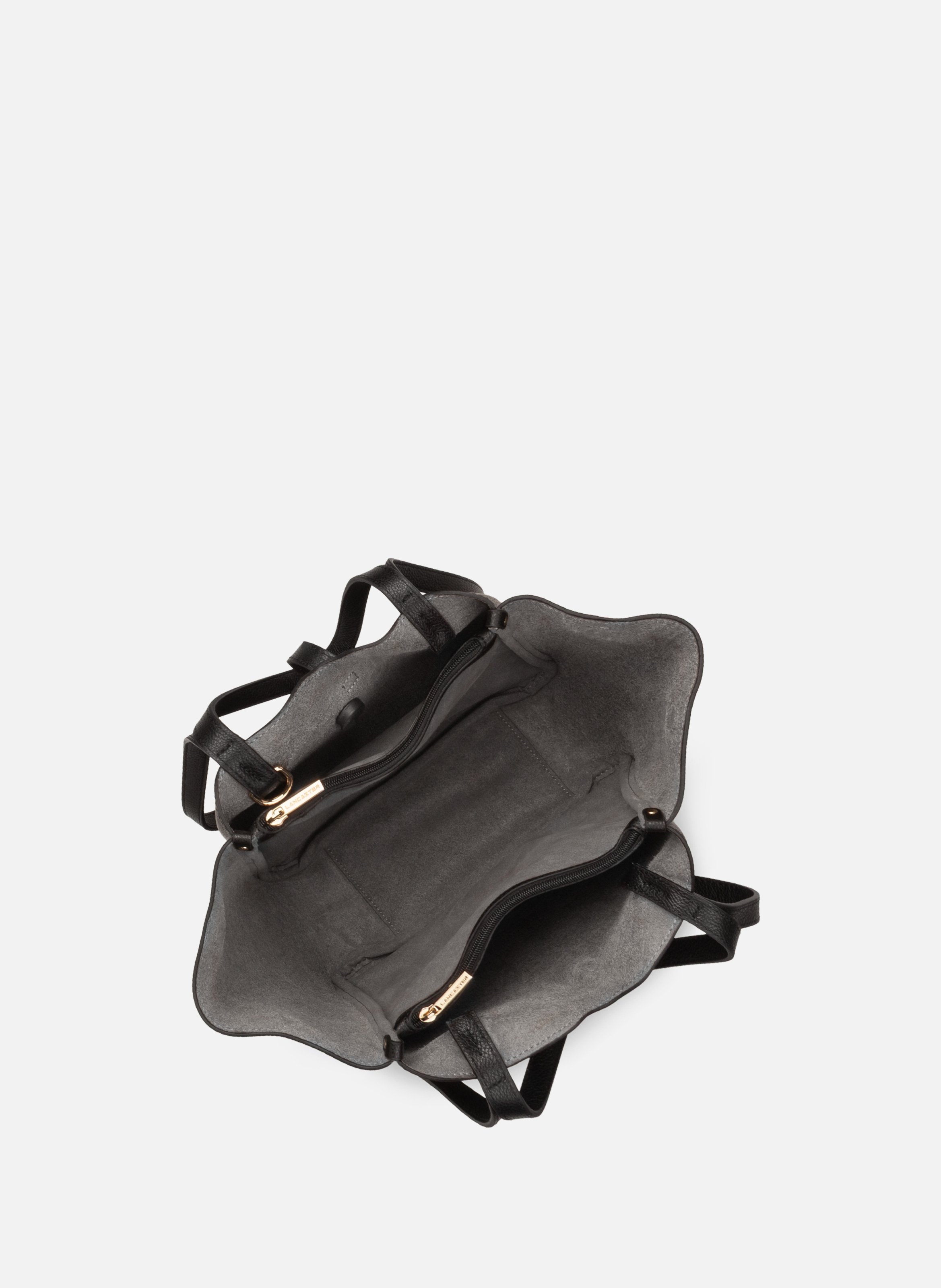 Sac cabas épaule - milano horizon LANCASTER Noir