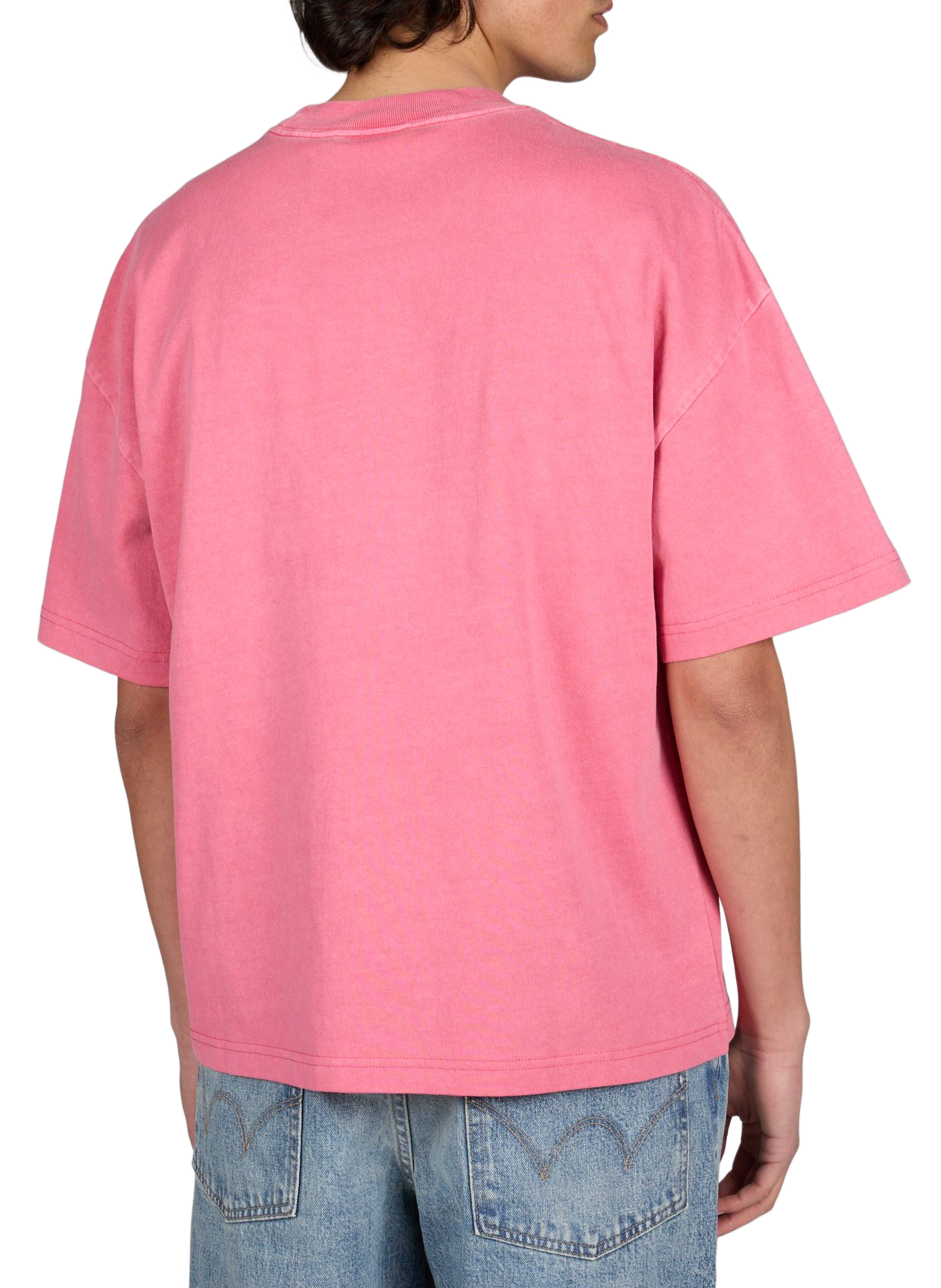 Cotton T-shirt with logo embroidery CARHARTT WIP Pink