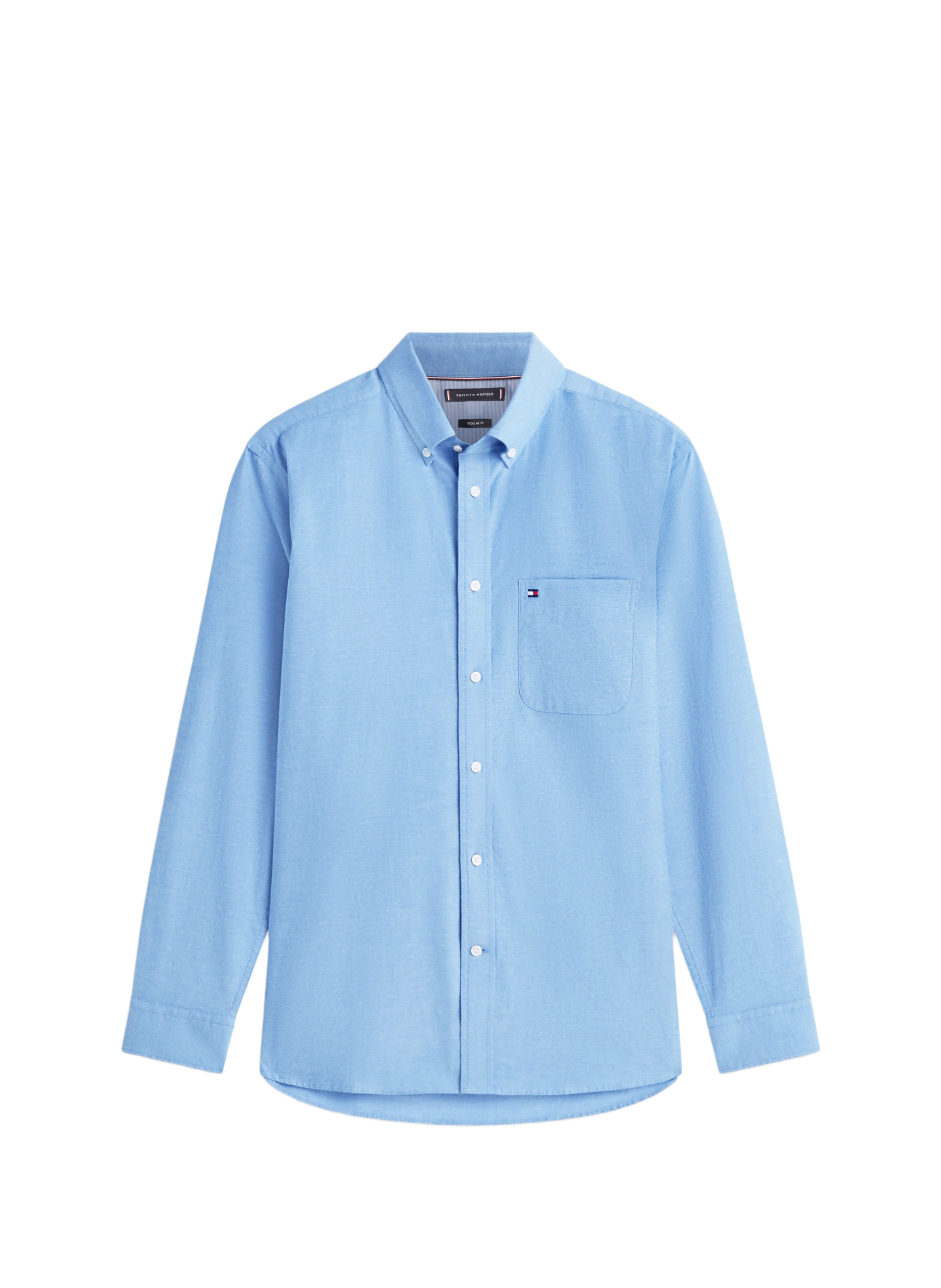 Lightweight slim-fit shirt in blended cotton TOMMY HILFIGER Blue