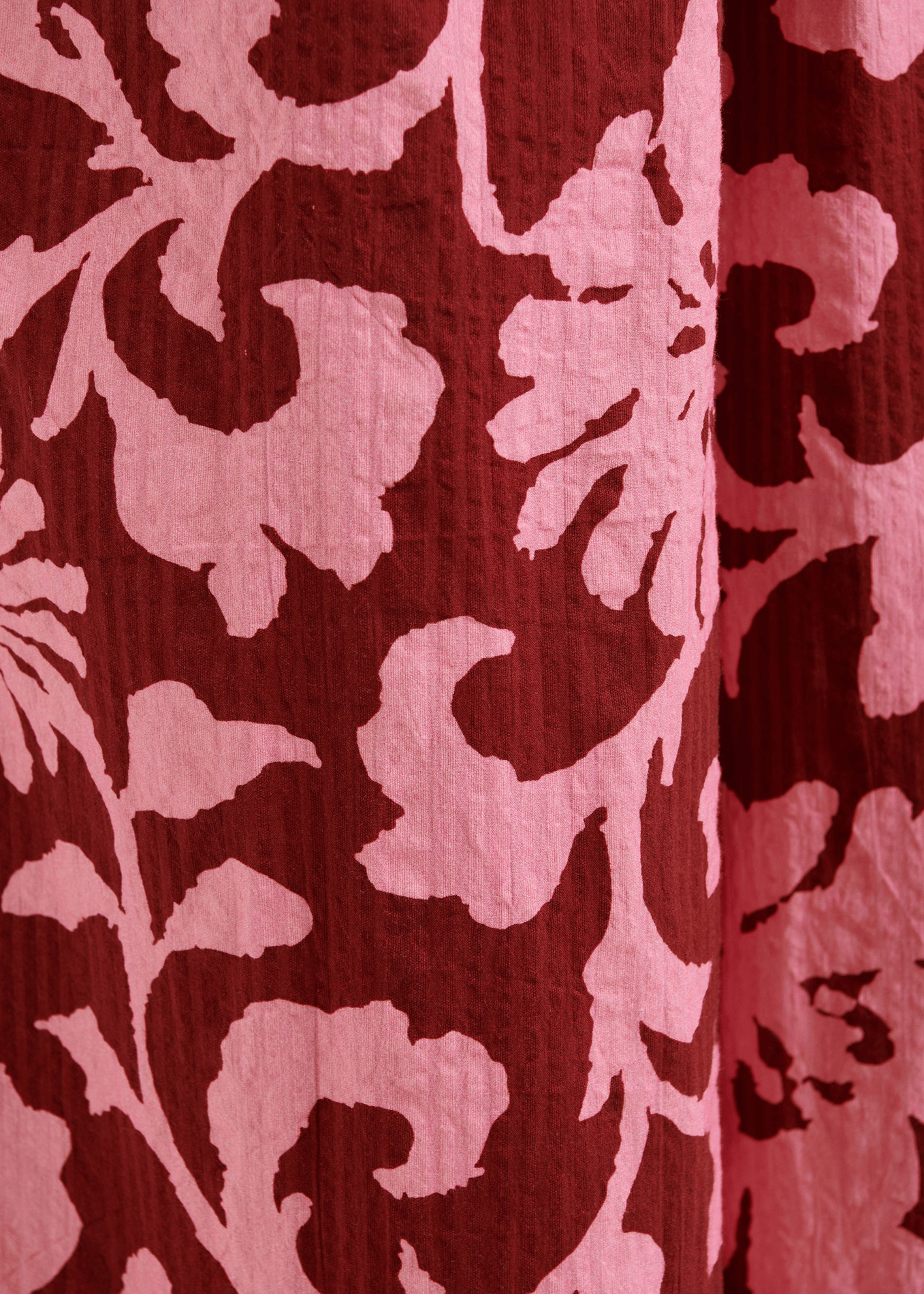 Pantalon taille haute large imprimé jomery ESSENTIEL ANTWERP Rouge