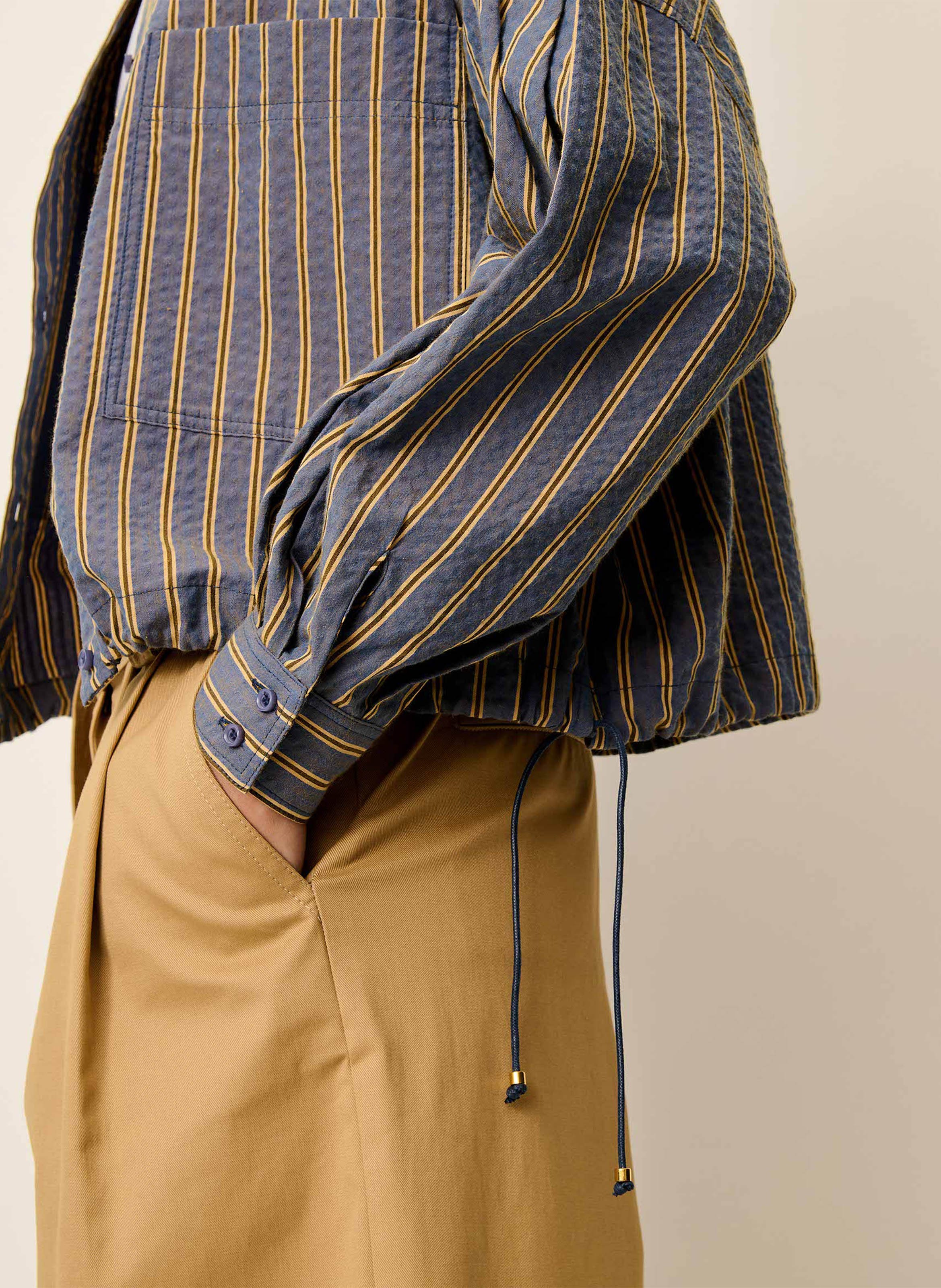 Chemise à rayures col rond cadaques SESSUN Multicolore