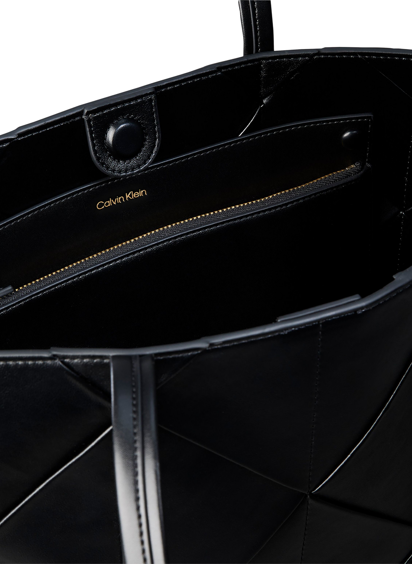 Sac à main cabas matelassé graphique  CALVIN KLEIN Noir
