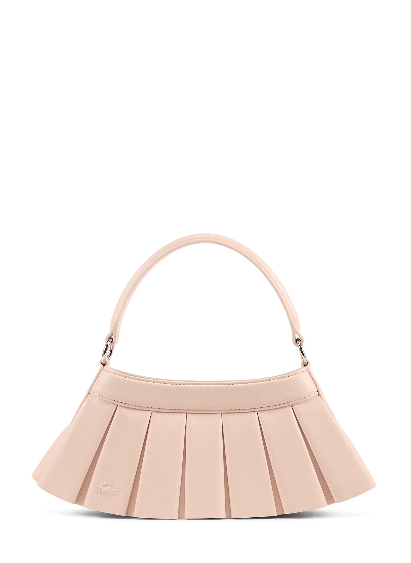 sac à main en cuir LACOSTE Rose