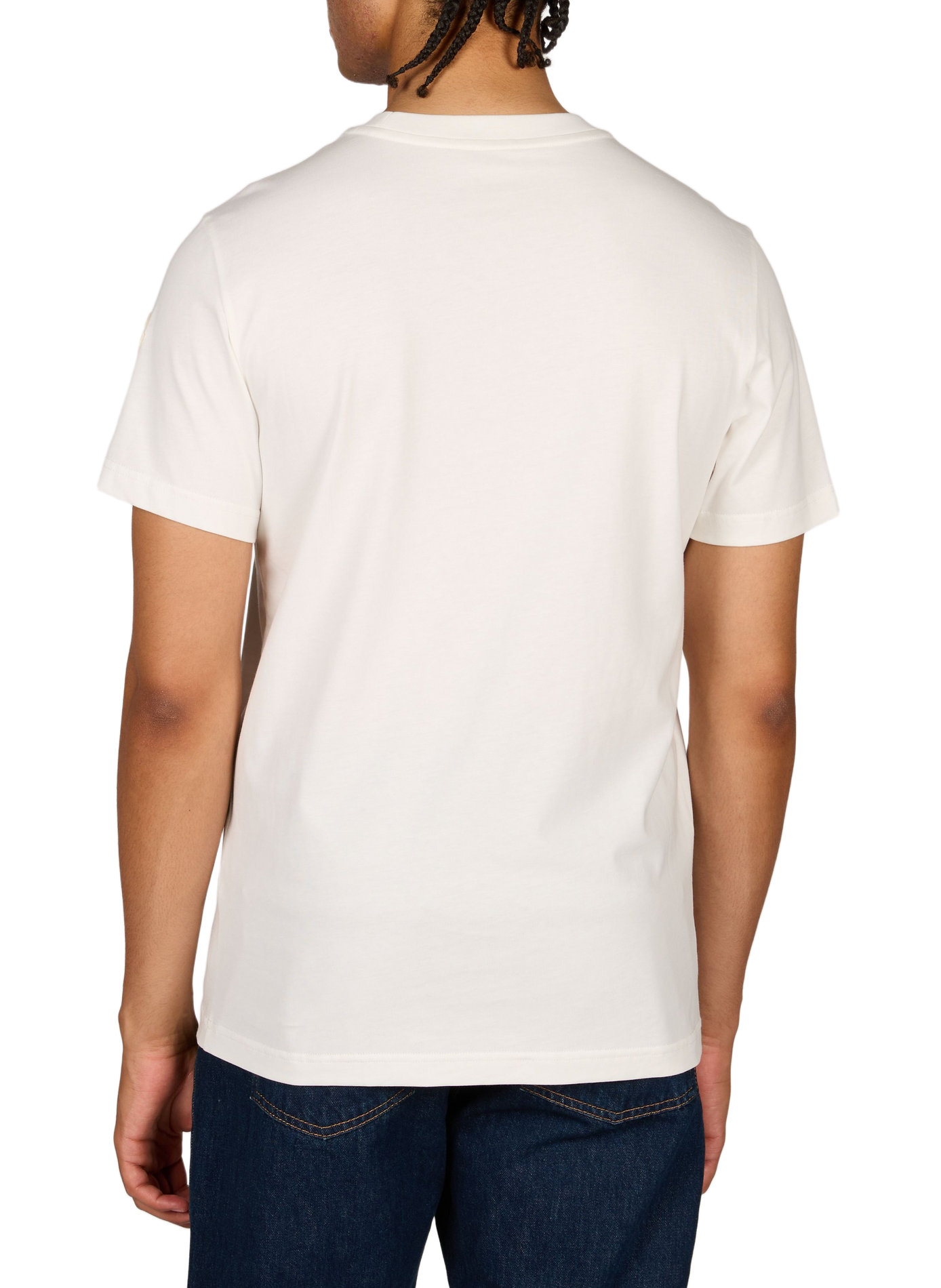 T-shirt droit en coton MONCLER Blanc
