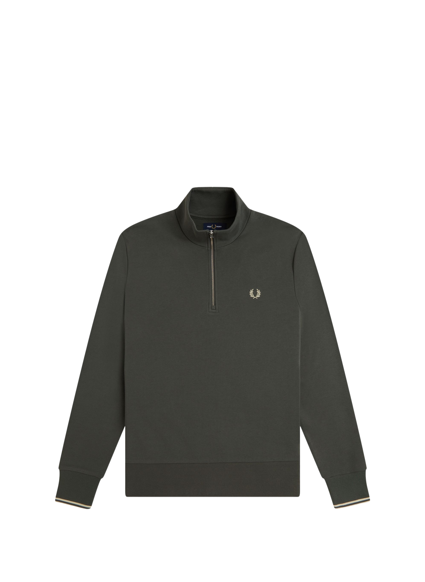 Baumwoll-Sweatshirt FRED PERRY Grun