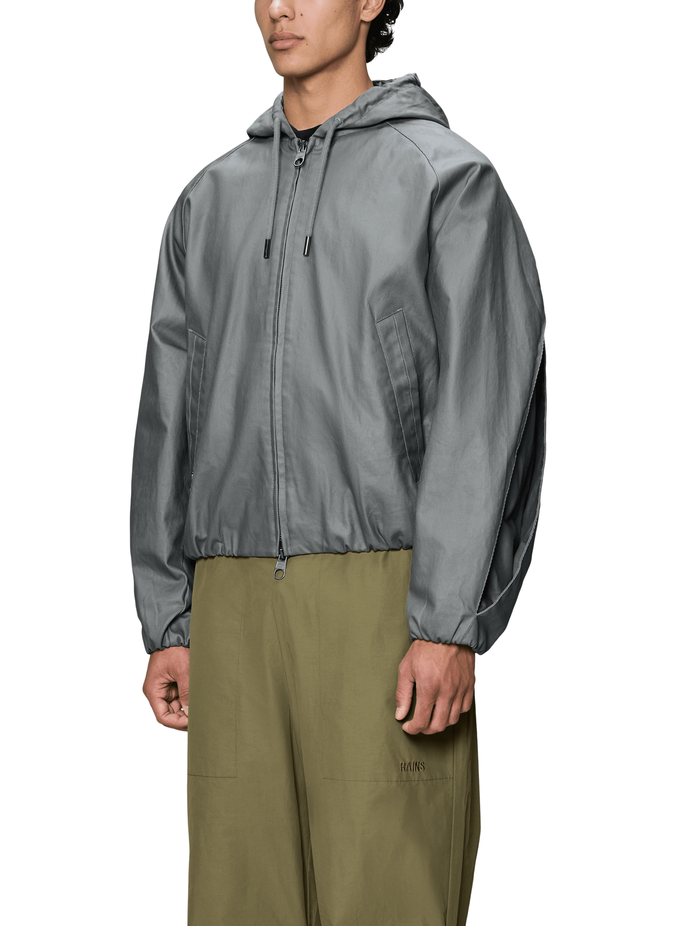 Blouson à capuche RAINS Noir