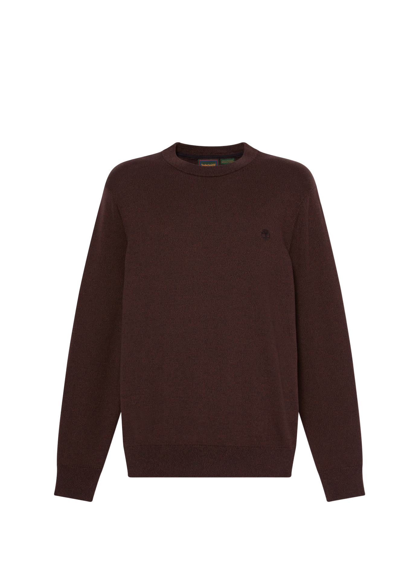 Pull droit à col rond en oton TIMBERLAND Marron