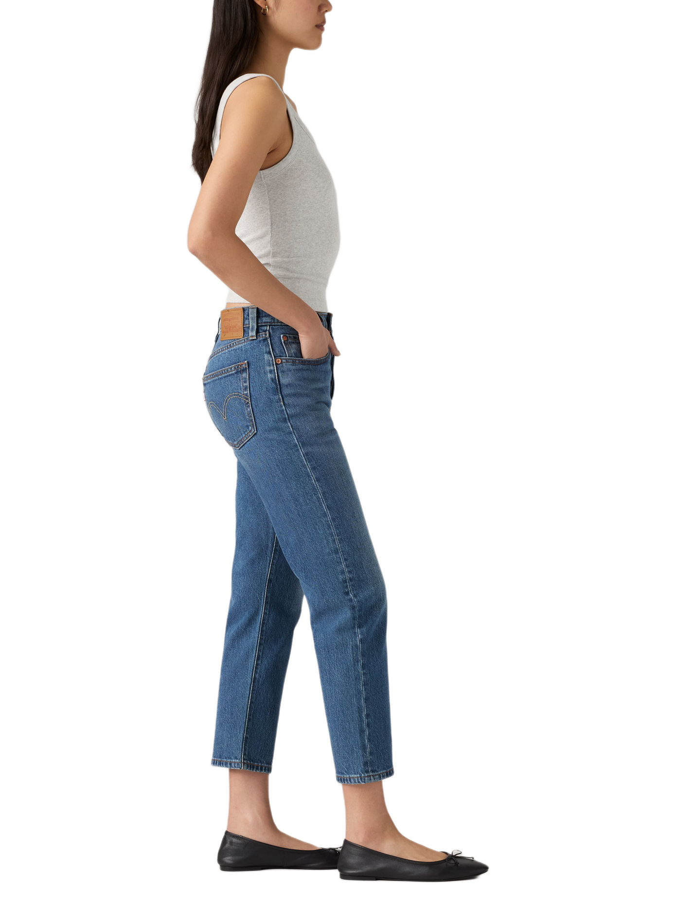 Jean court original 501® en coton mélangé LEVI'S Bleu