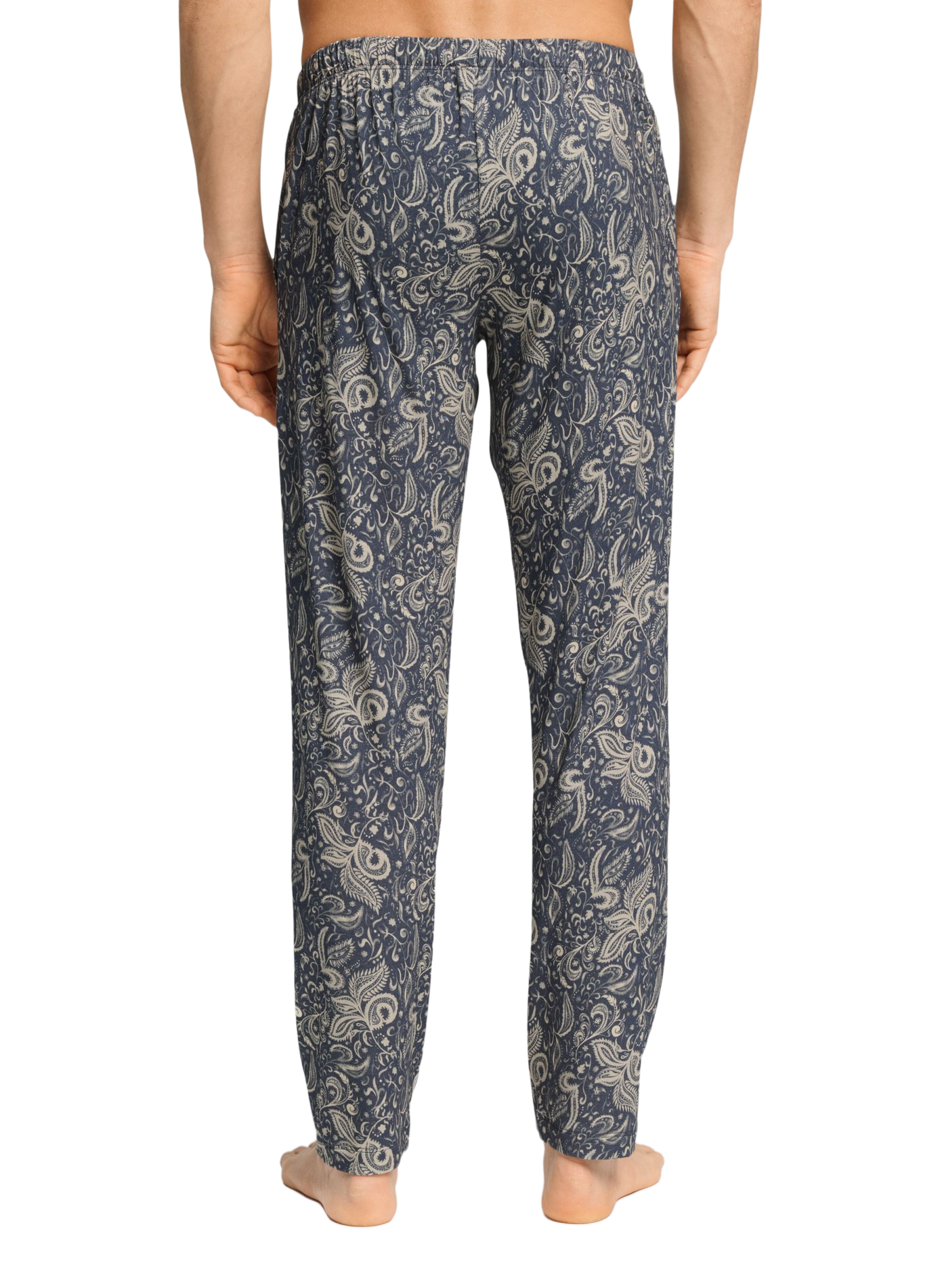 Pantalon droit en coton HANRO Bleu