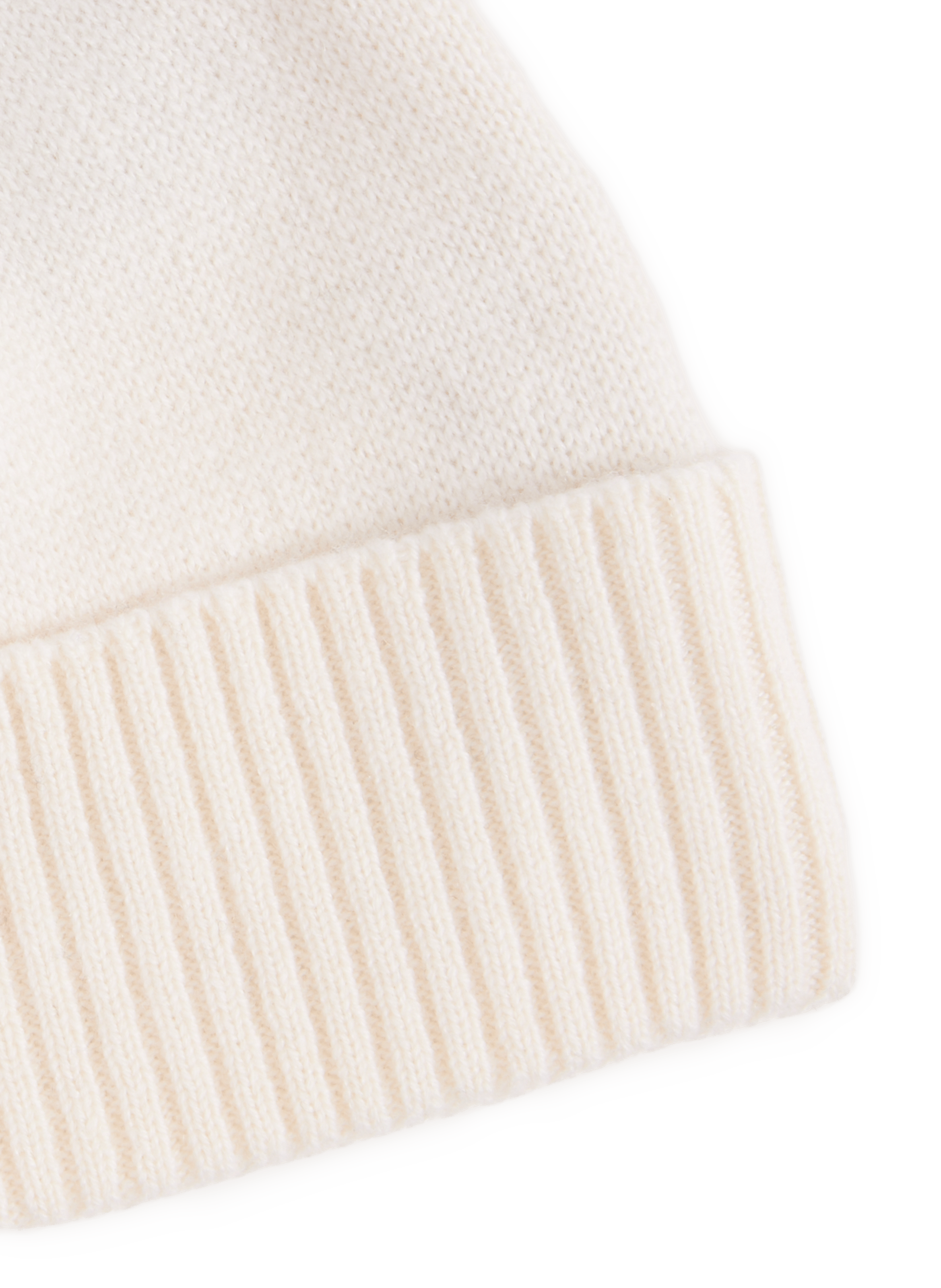 Cashmere solid color beanie AURELIEN Beige