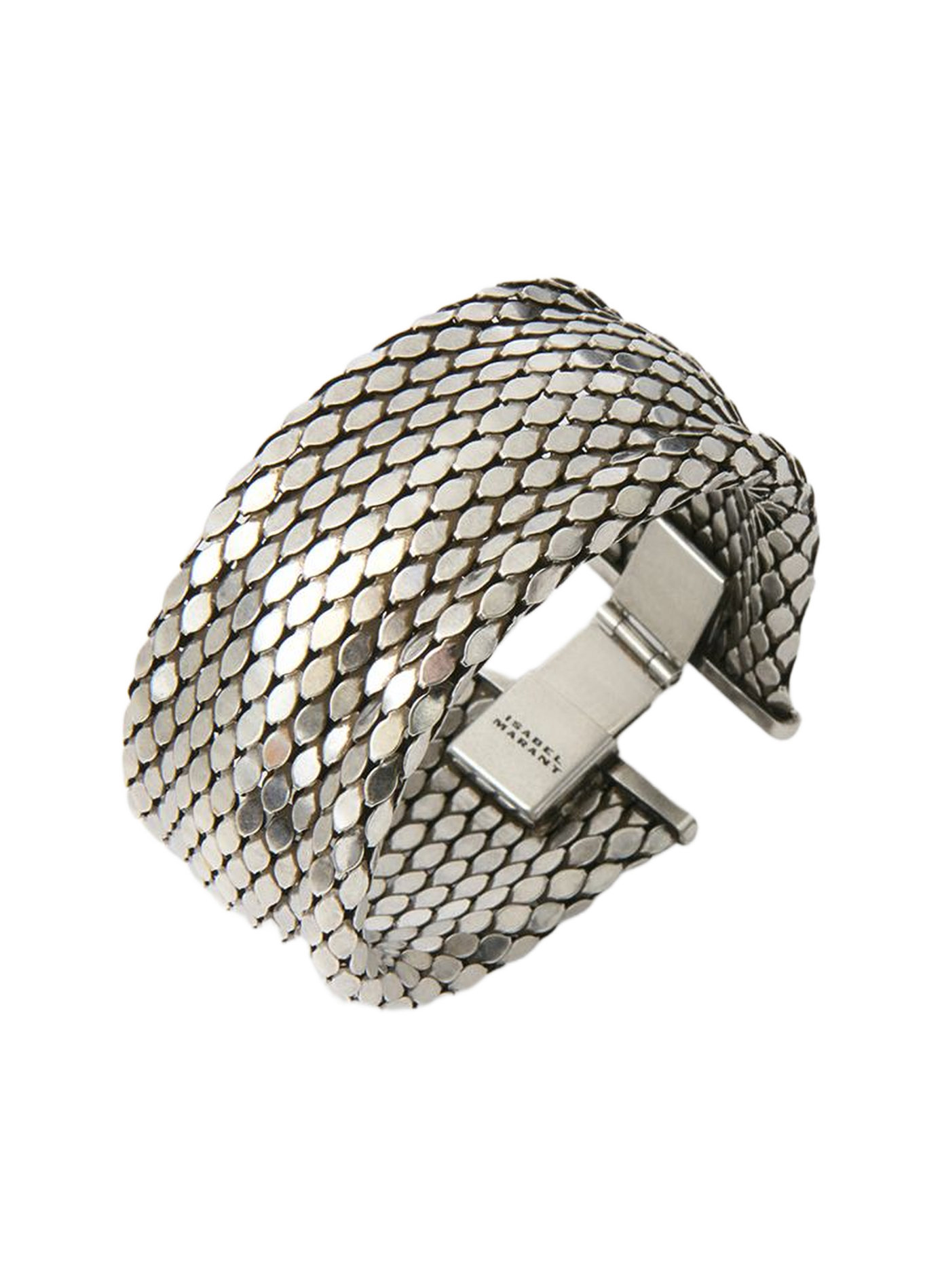 Large Gaia scale-mesh bracelet ISABEL MARANT Silver