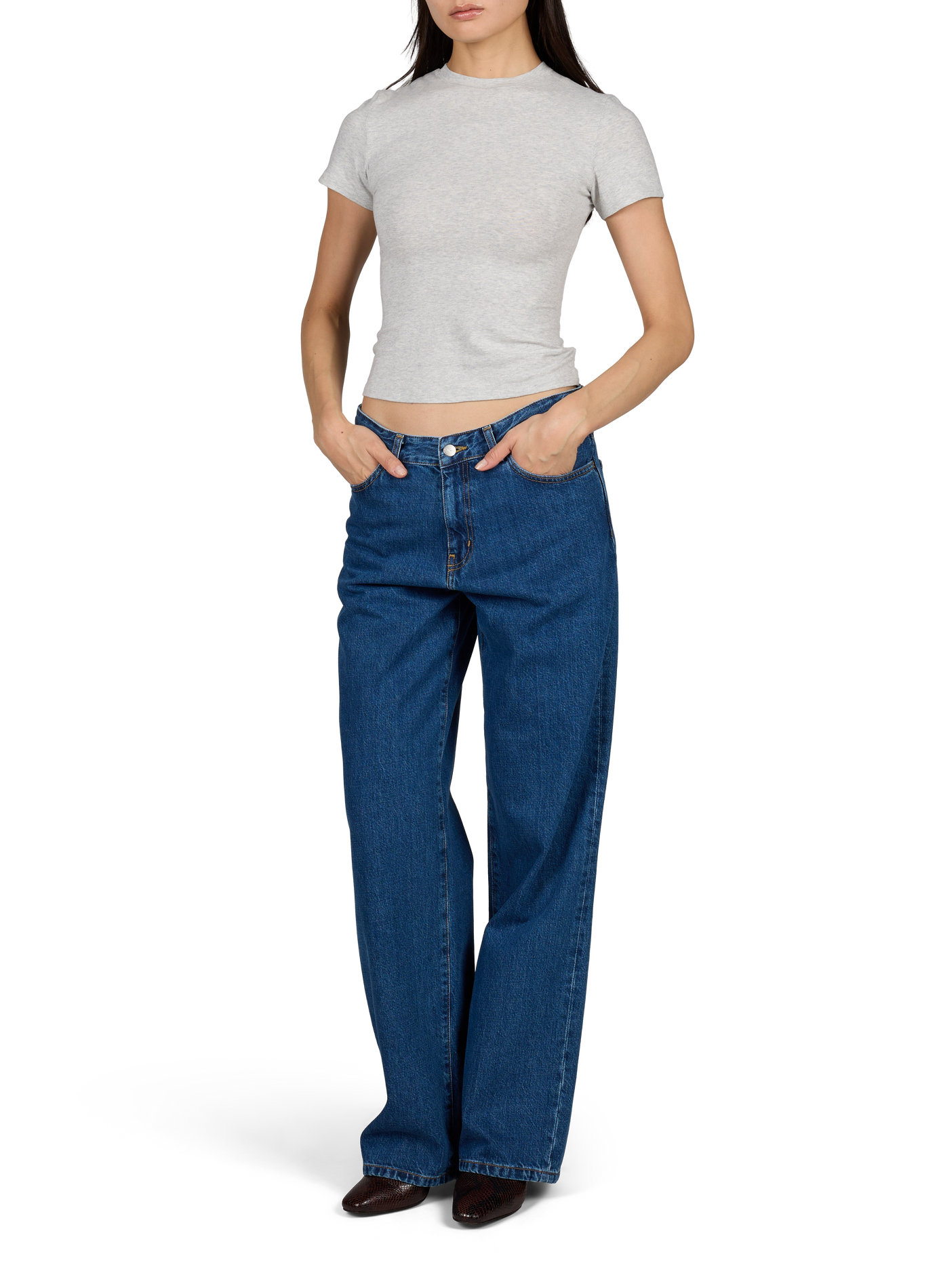 Straight Wide Leg Jeans CARHARTT WIP Blue