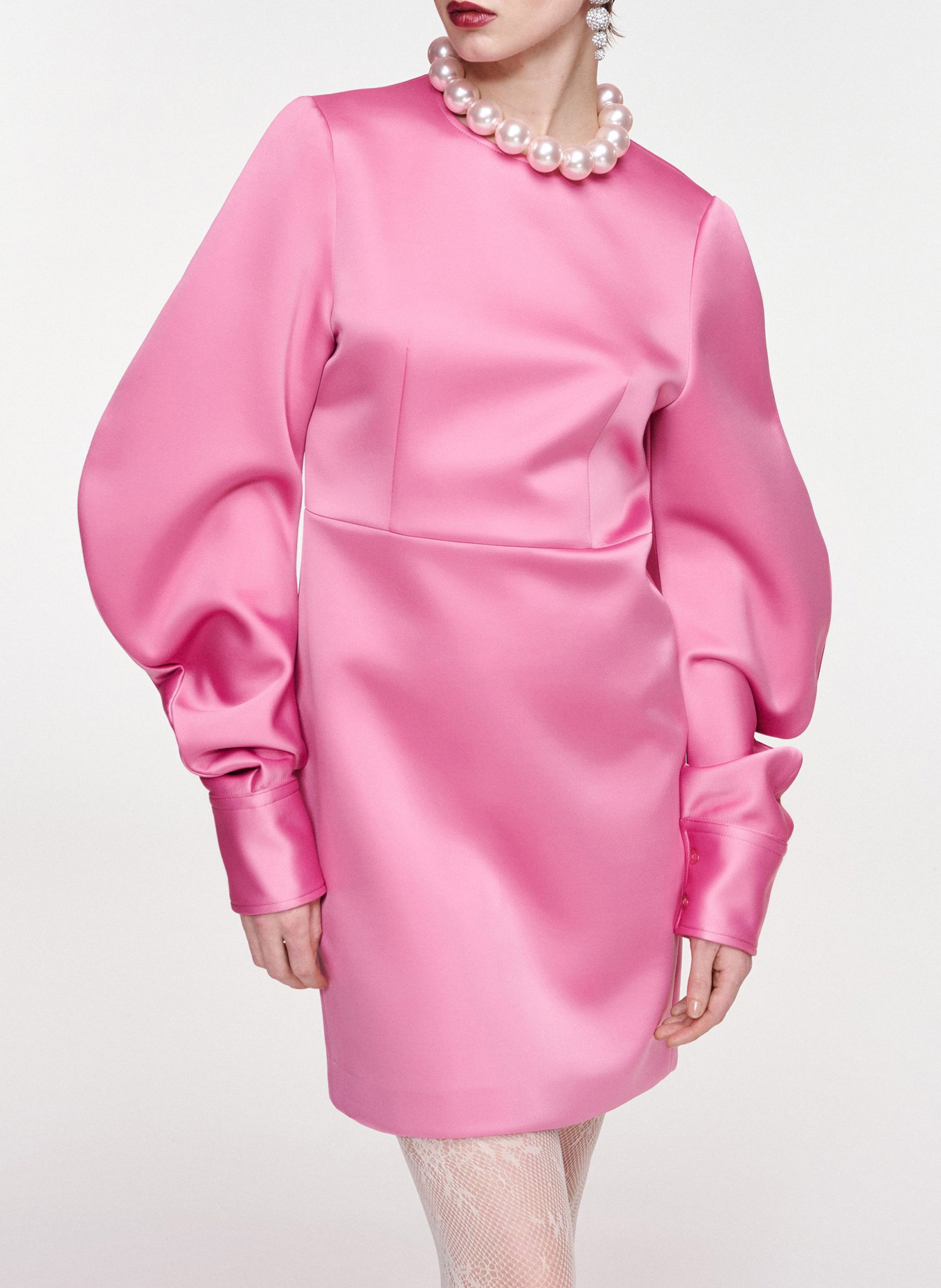 Robe courte droite col rond kori ESSENTIEL ANTWERP Rose