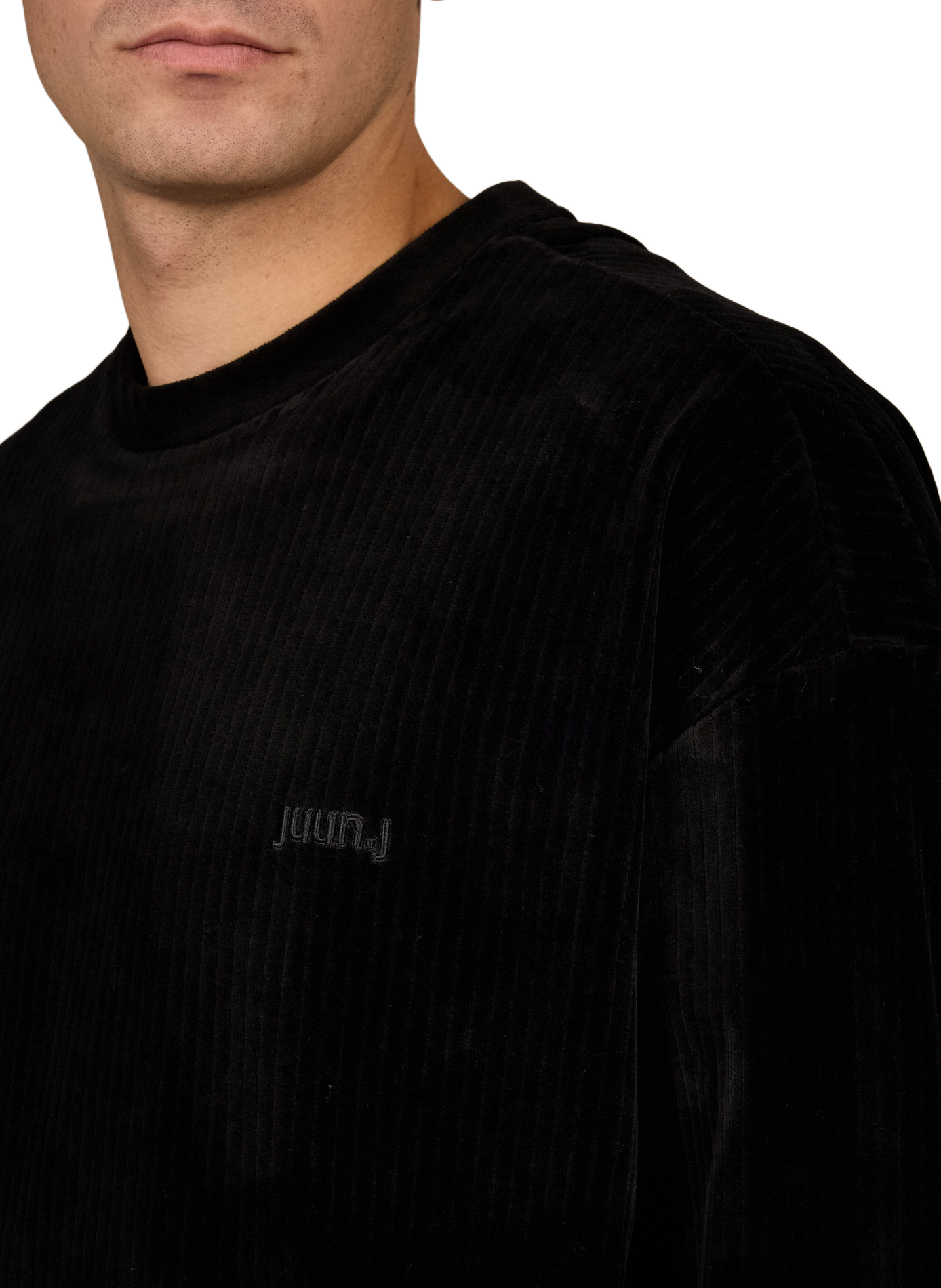 Oversized sweatshirt in blended cotton JUUN.J Black