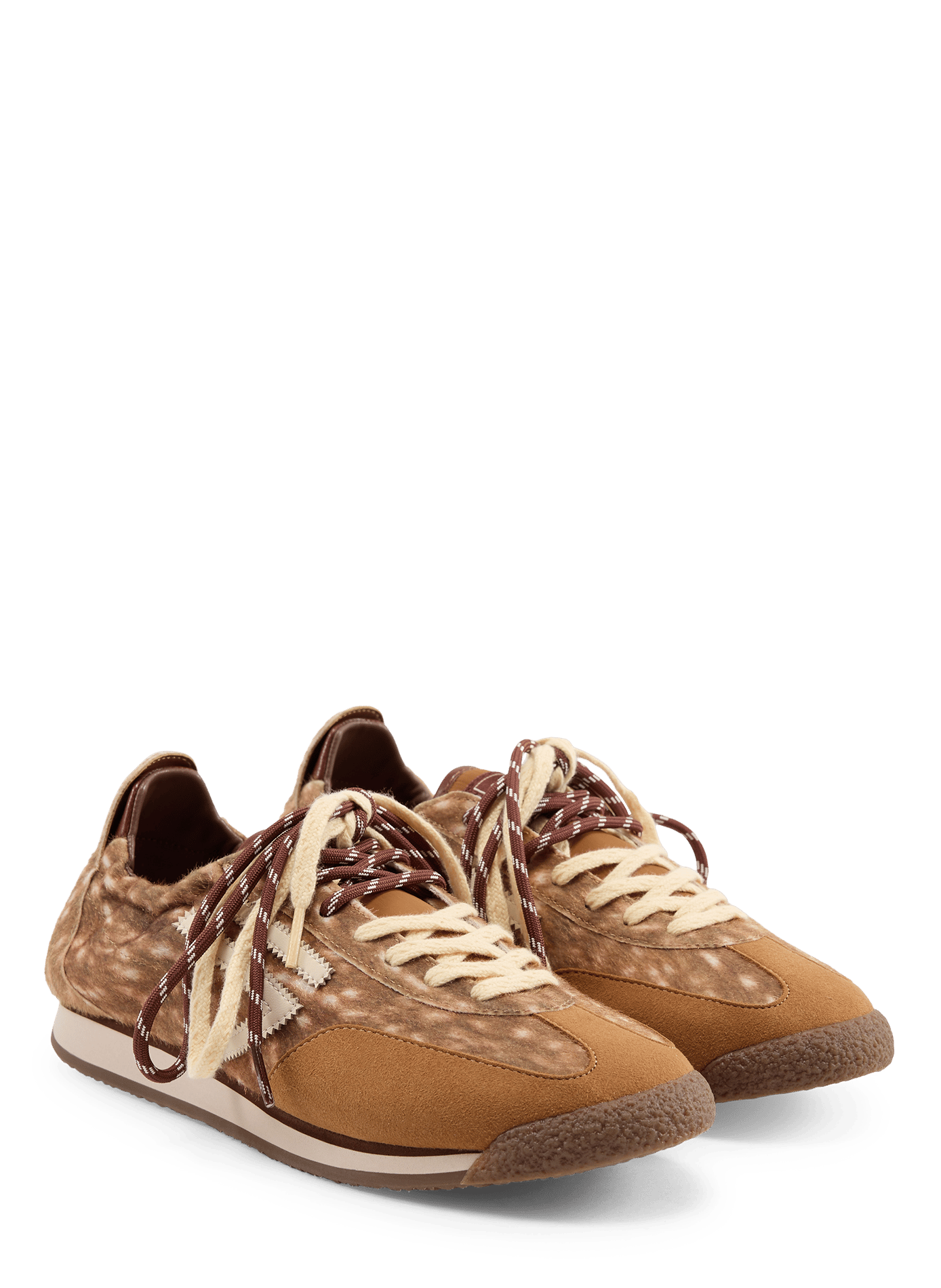 Panther double lace sneakers | Brown PURAAI Women