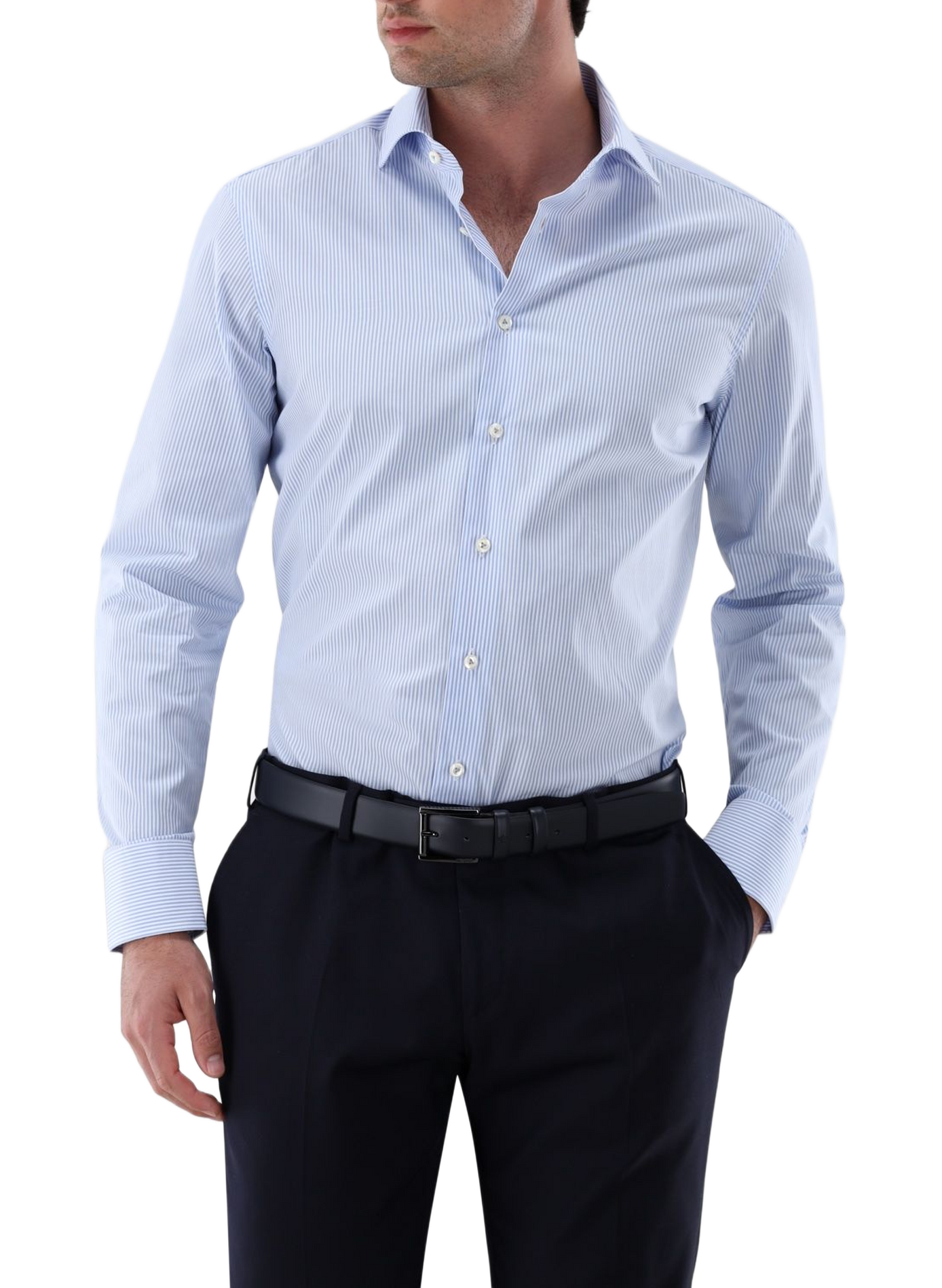 Gerade geschnittenes gestreiftes Hemd VAN LAACK Blau