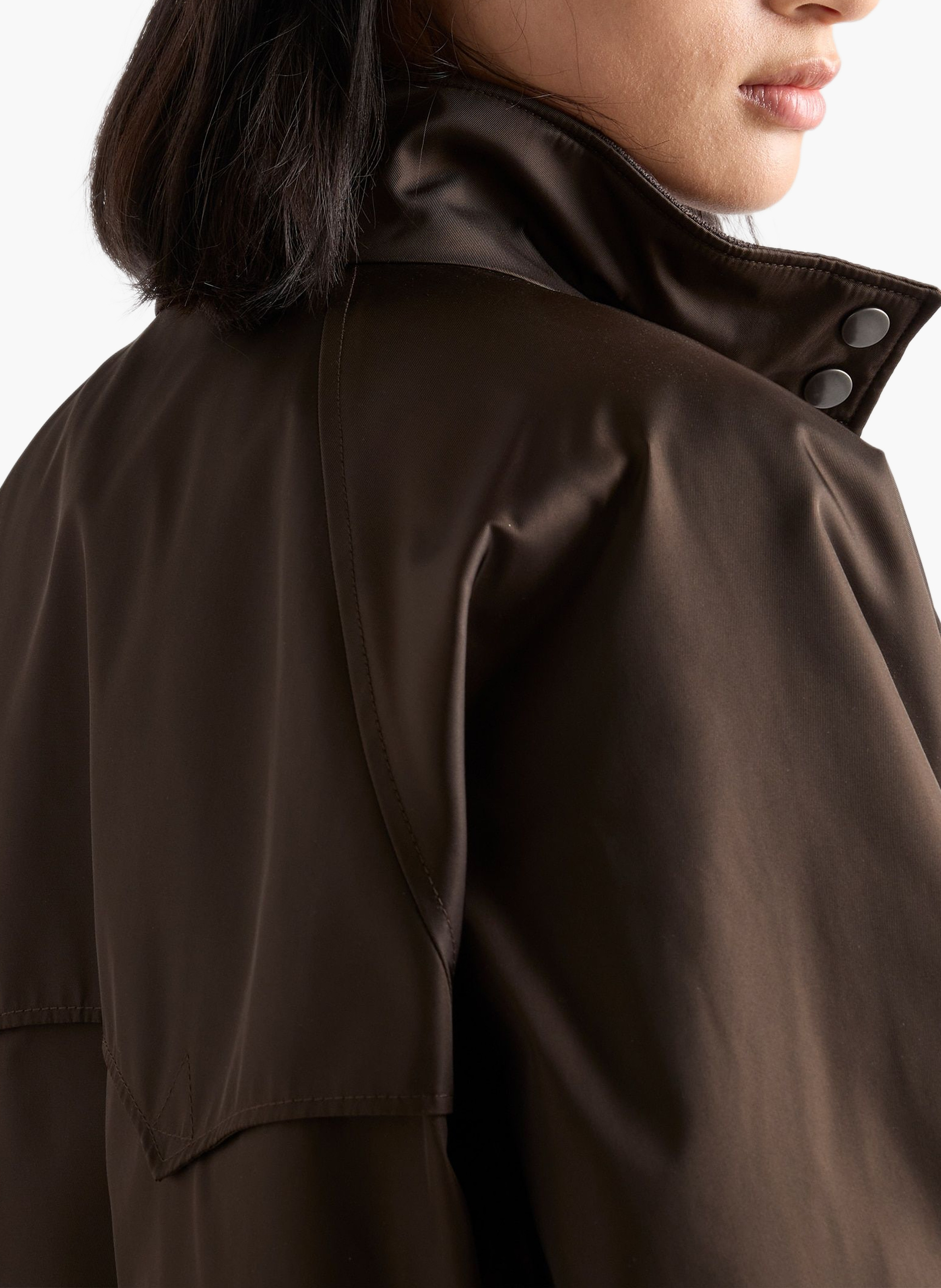 Blouson en re-nylon PRADA Marron