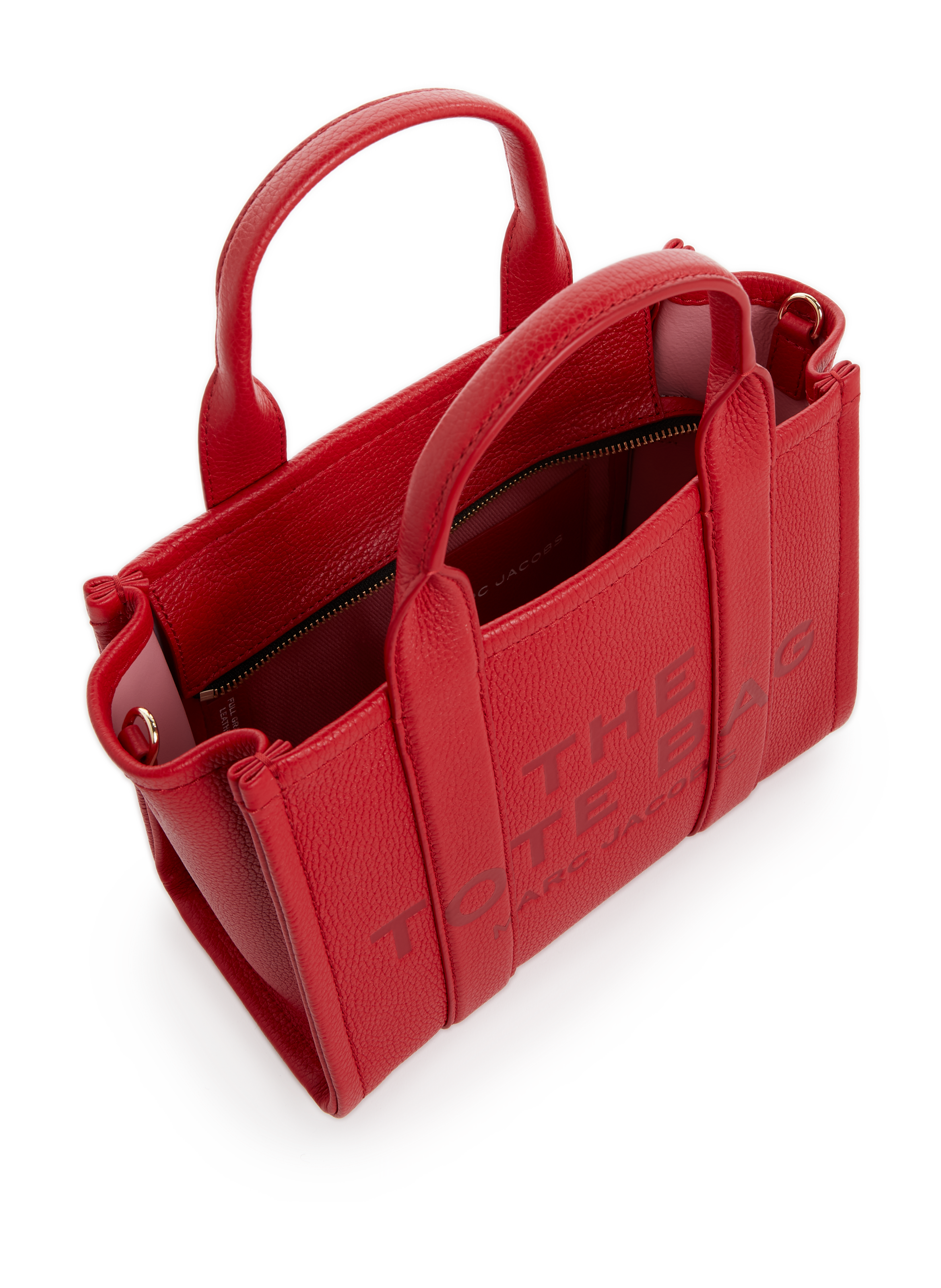 The Tote mini leather tote bag | Red MARC JACOBS Women