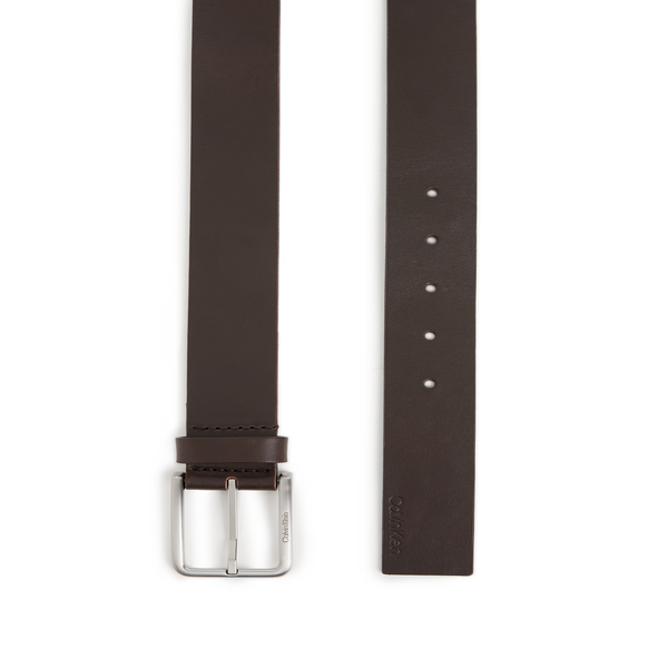 Calvin Klein Leather Belt In Brown