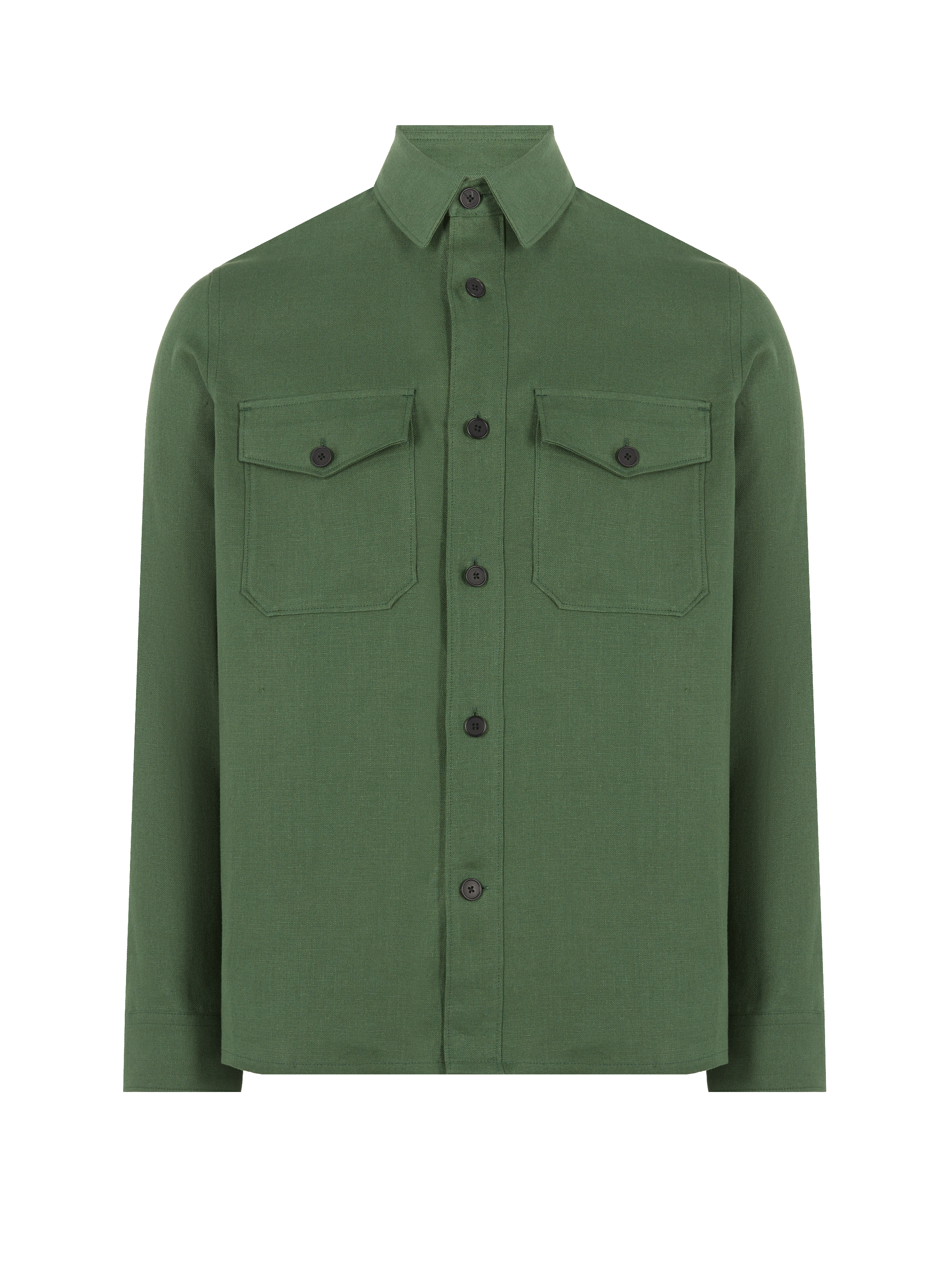 Chemise Balor en lin EDITIONS 102 Kaki