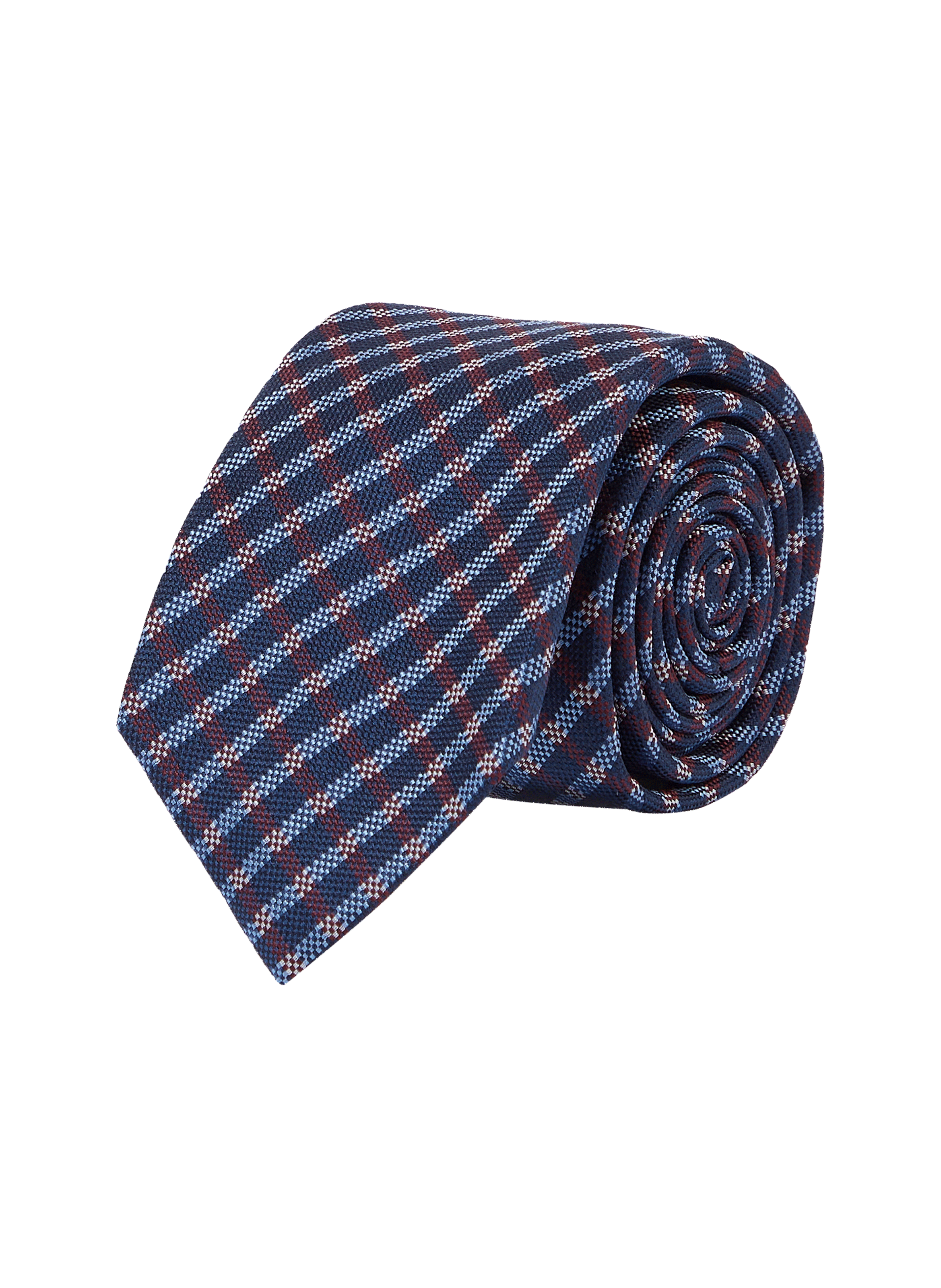 Cravate rayée en soie