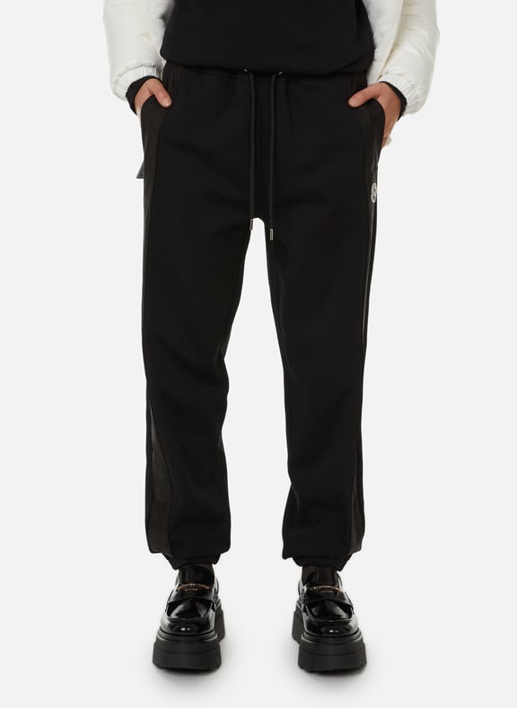 Black top moncler joggers