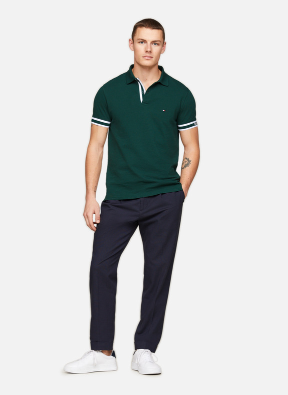 TOMMY HILFIGER Cotton polo shirt Green