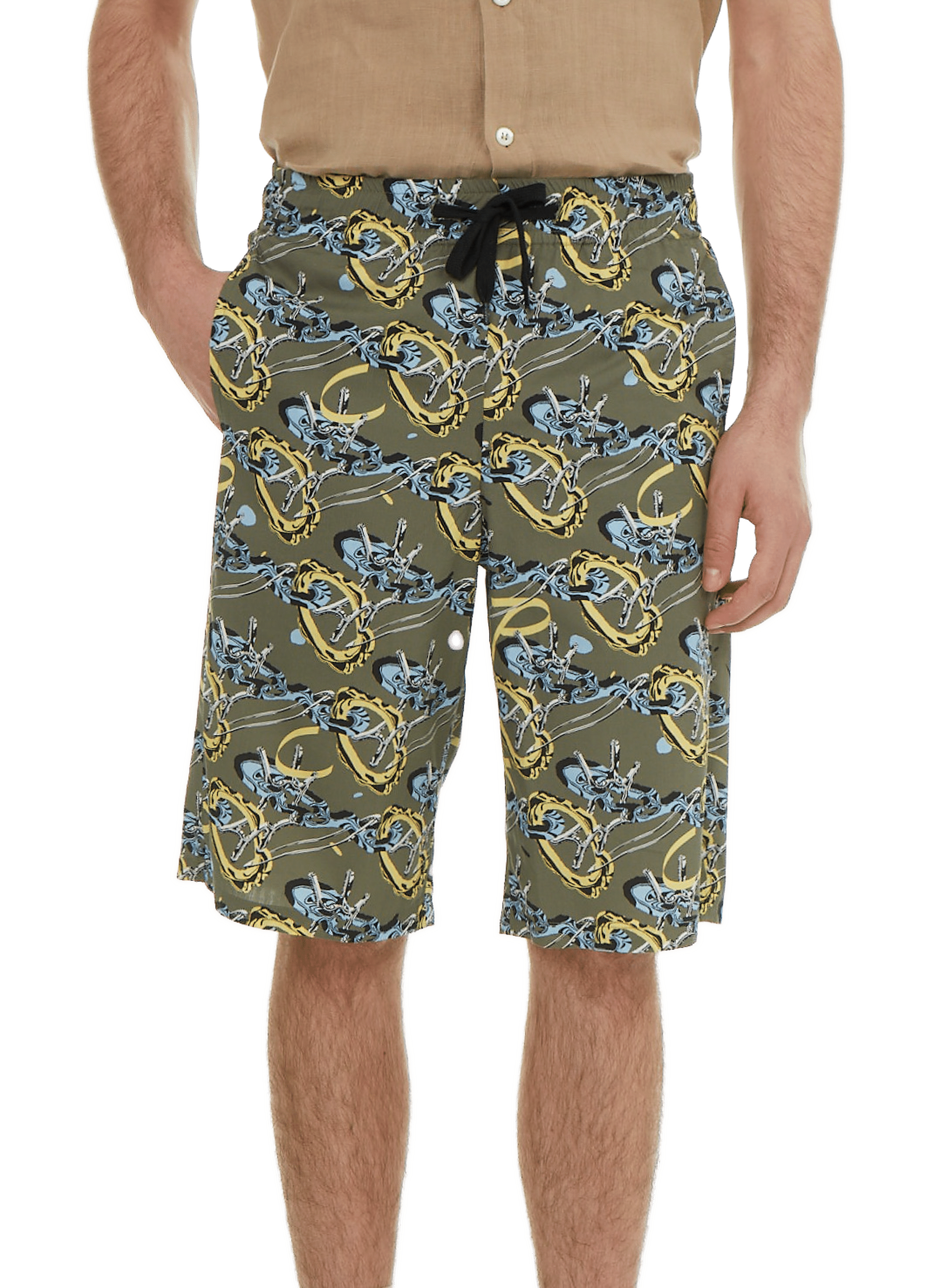 Printed Bermuda shorts A.P.C. Green